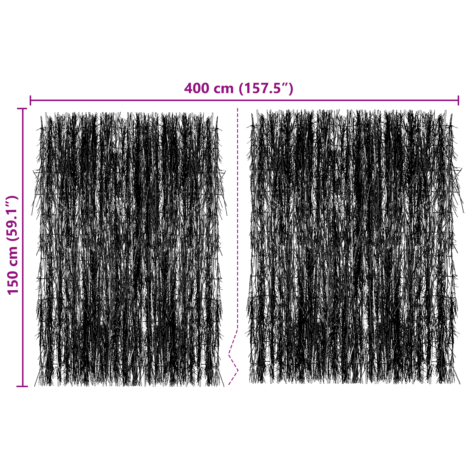 Brushwood Fence 400x150 cm - Image 6