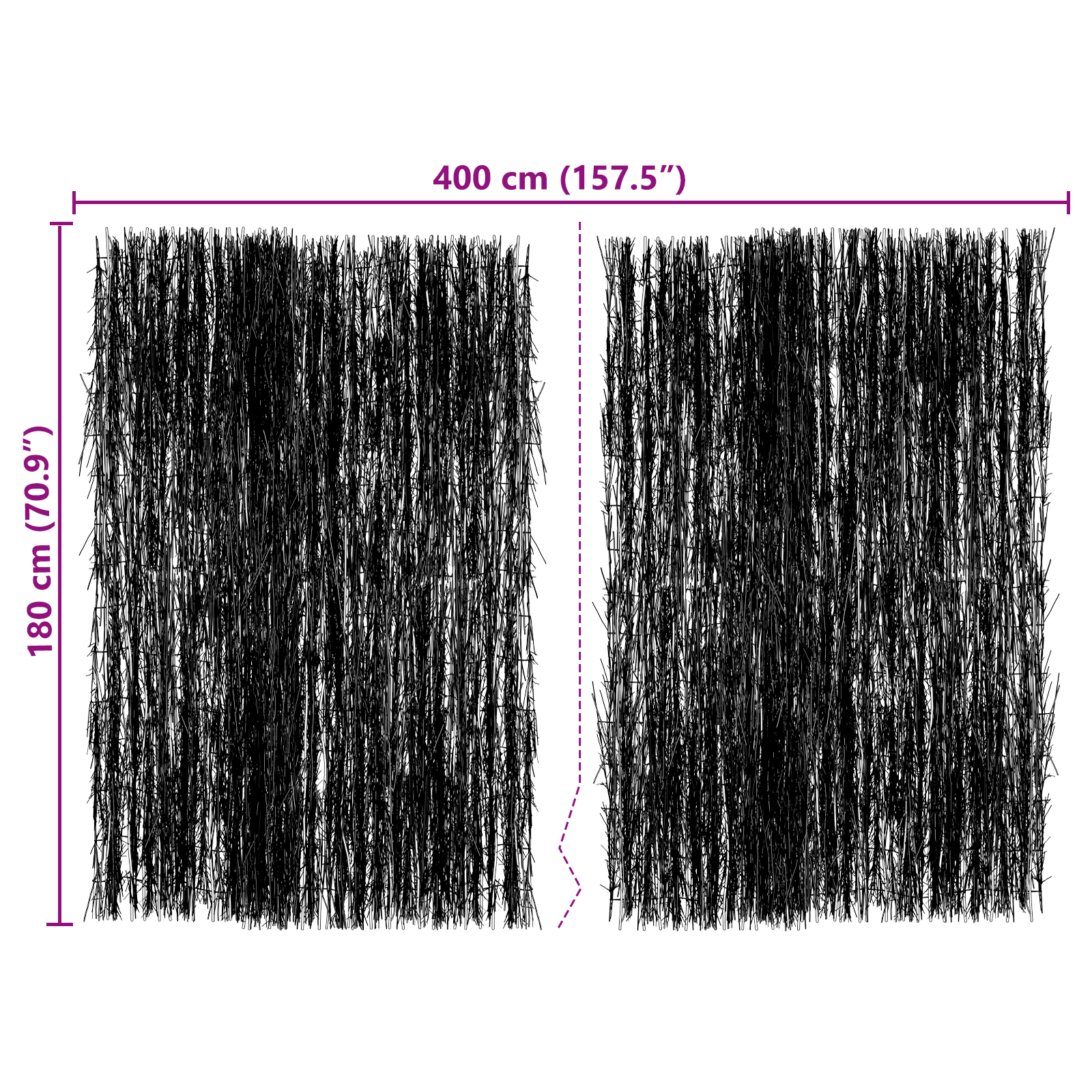 Brushwood Fence 400x180 cm - Image 6