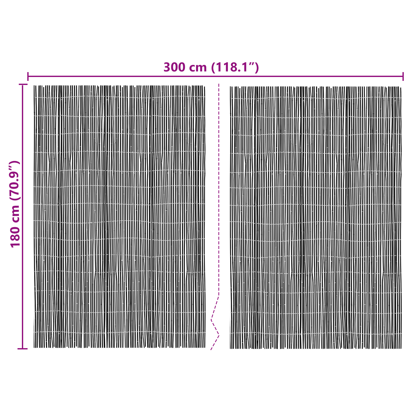 Bamboo Fence 300x180 cm - Image 6