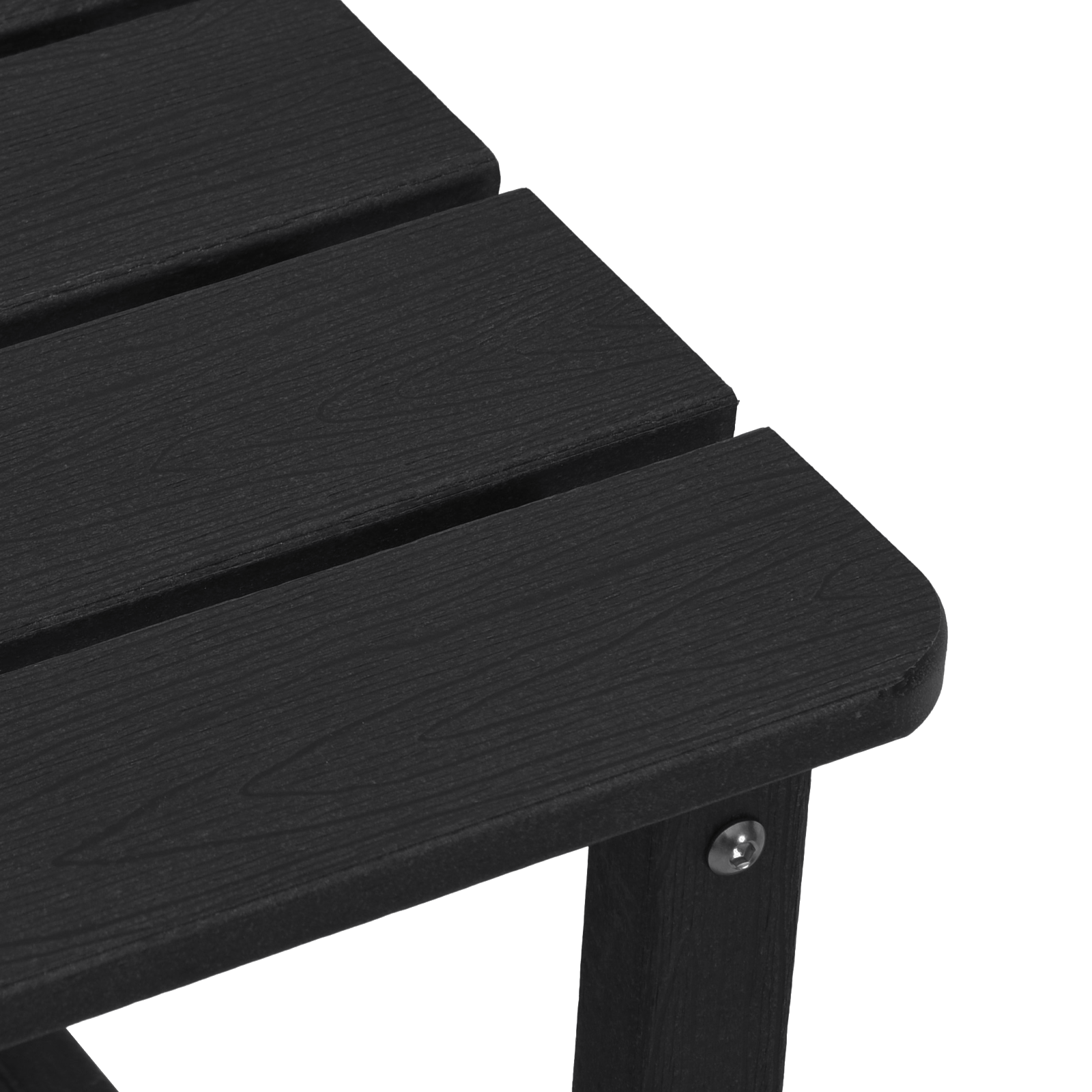 Adirondack Beistelltisch Schwarz 38x38x45 cm HDPE - Gartenmöbel - Your Garden Eden