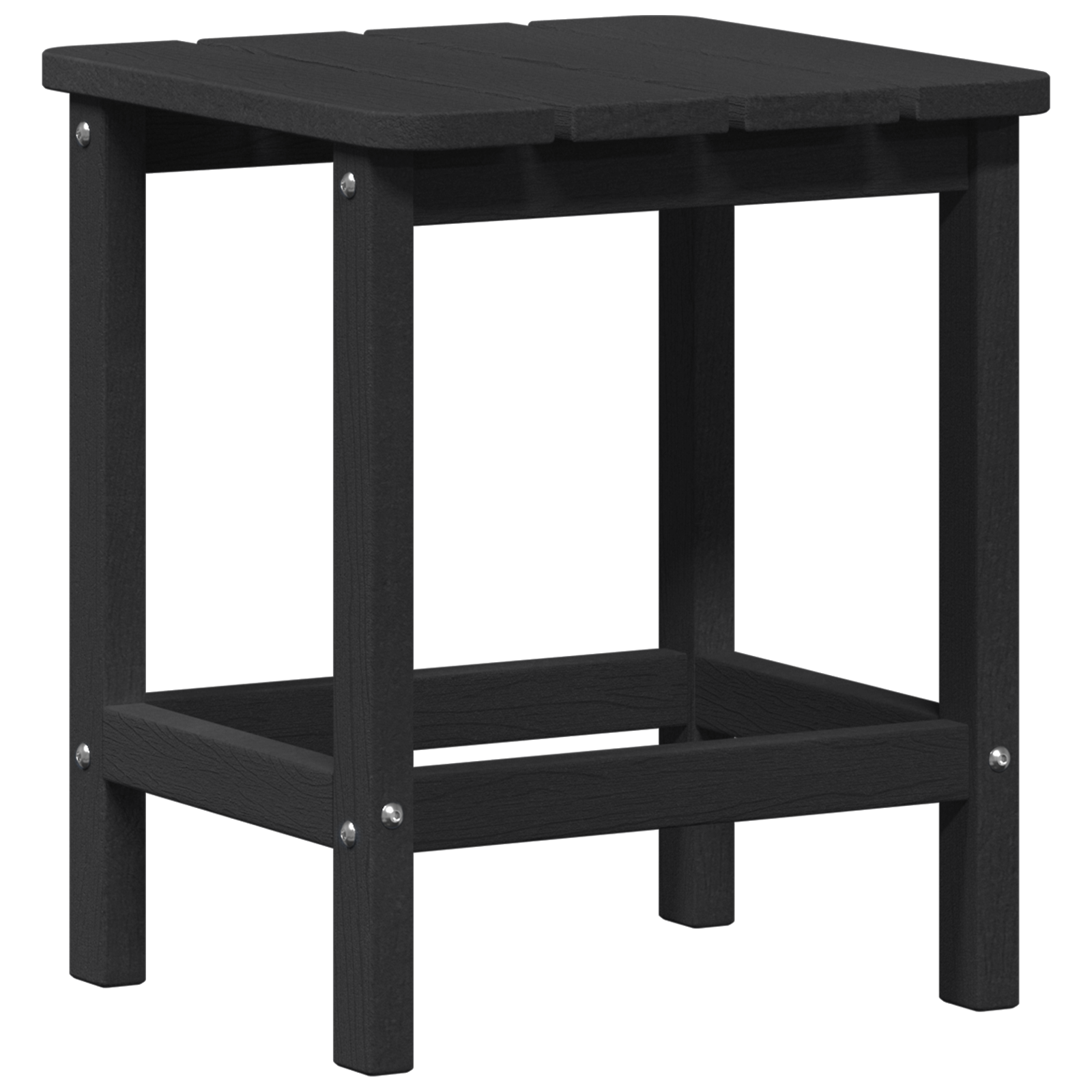 Adirondack Beistelltisch Schwarz 38x38x45 cm HDPE - Gartenmöbel - Your Garden Eden