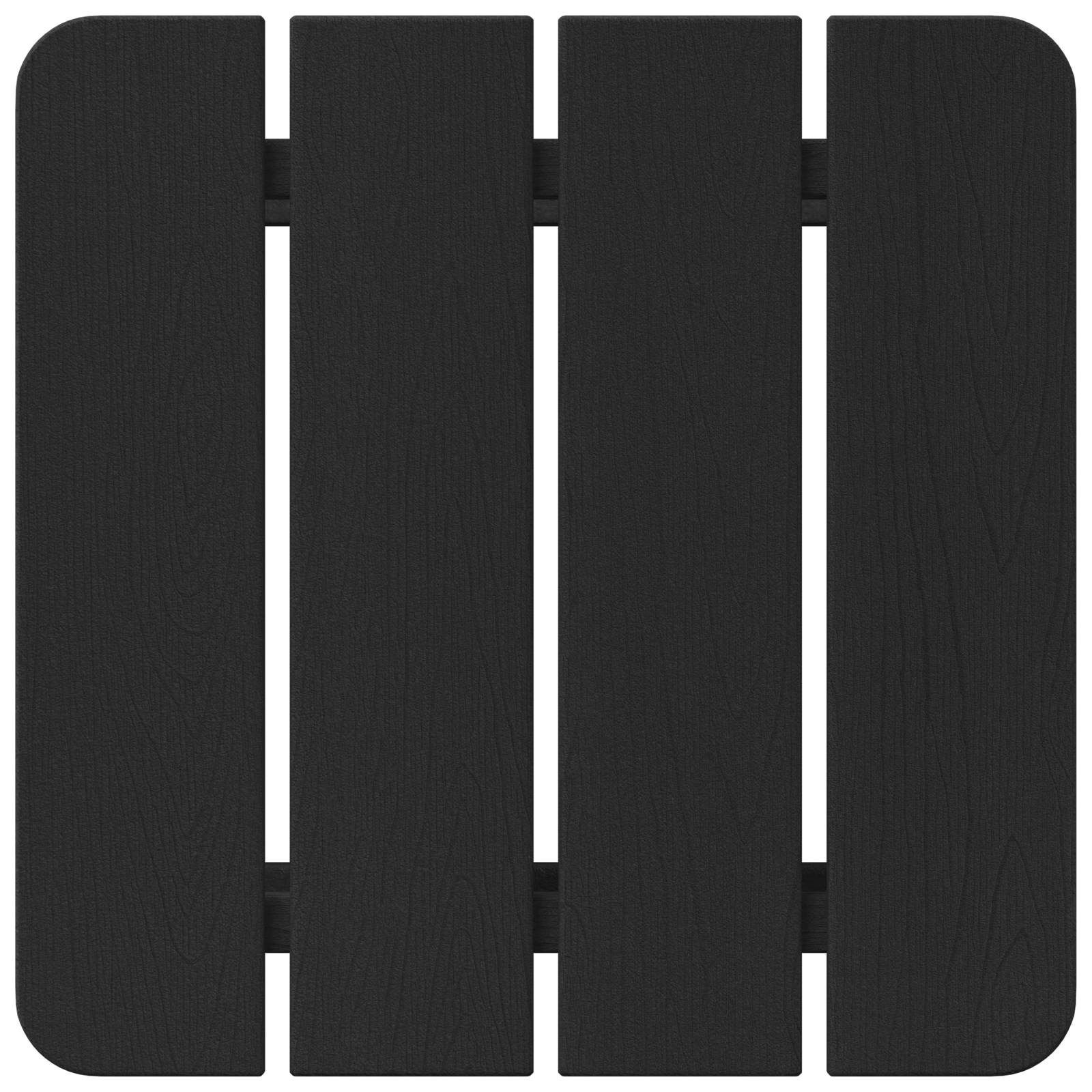 Adirondack Beistelltisch Schwarz 38x38x45 cm HDPE - Gartenmöbel - Your Garden Eden