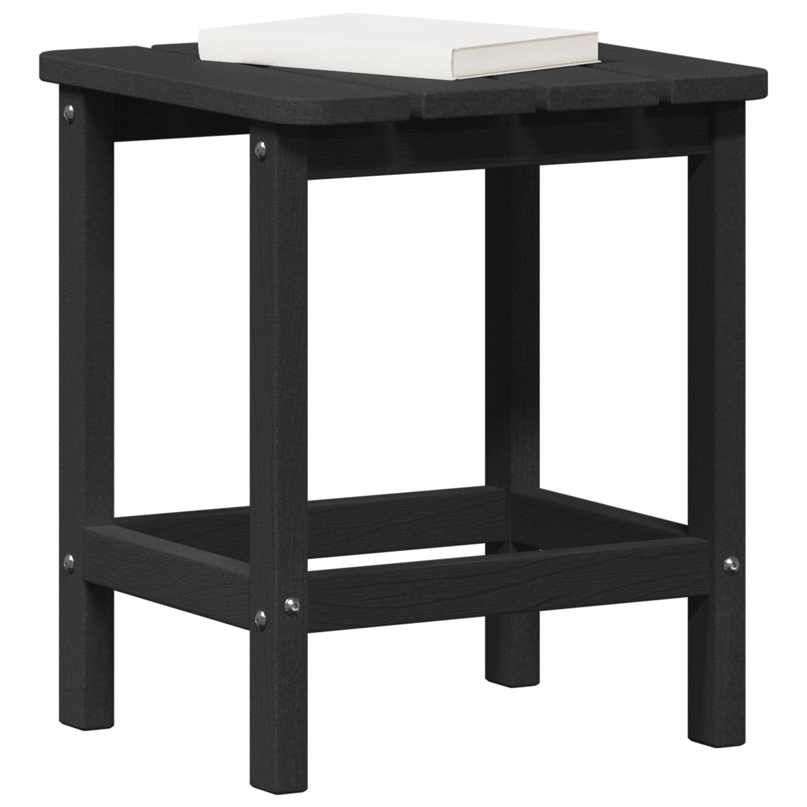Adirondack Beistelltisch Schwarz 38x38x45 cm HDPE - Gartenmöbel - Your Garden Eden