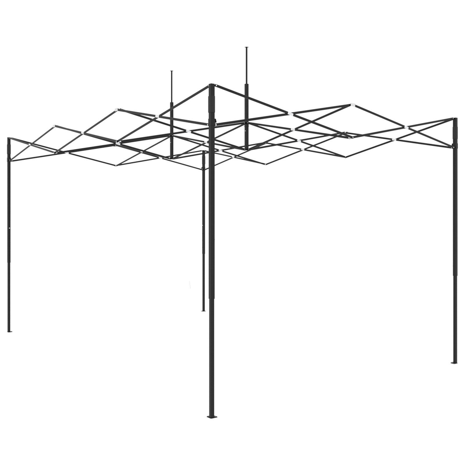 Gewächshaus zum Betreten mit aufklappbarem Rahmen Grün 430x290x315 cm Stahl - Gartenpflege - Your Garden Eden