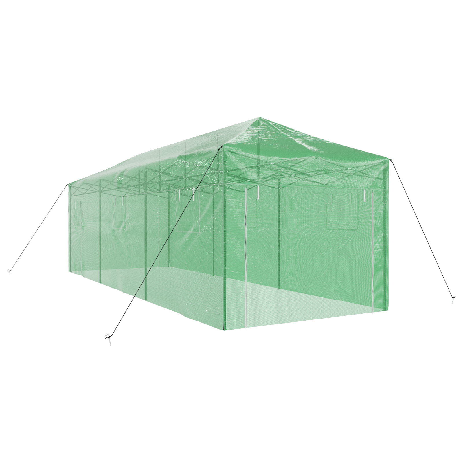 Walk-in Gewächshaus mit Pop-up-Rahmen Grün 870x290x315 cm Stahl - Gartenpflege - Your Garden Eden