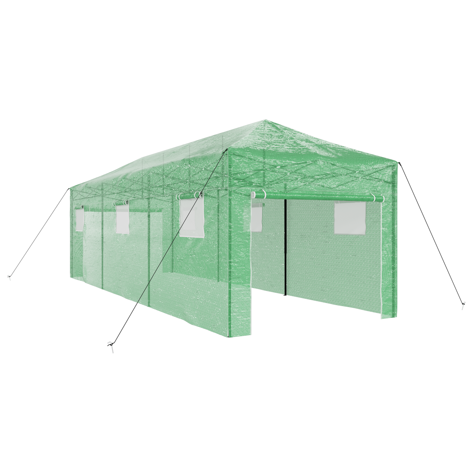 Walk-in Gewächshaus mit Pop-up-Rahmen Grün 870x290x315 cm Stahl - Gartenpflege - Your Garden Eden