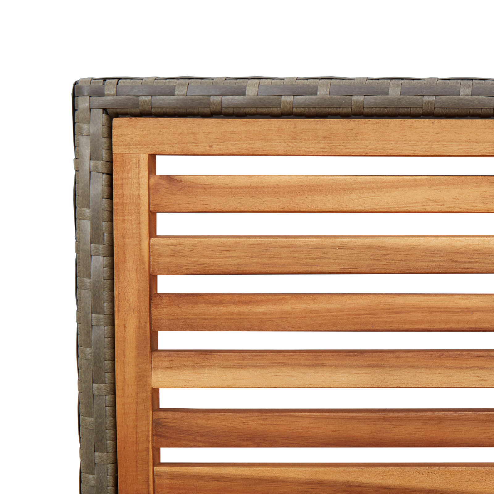 Stacking Garden Chairs with Cushions 2 pcs Grey Poly Rattan - Image 8