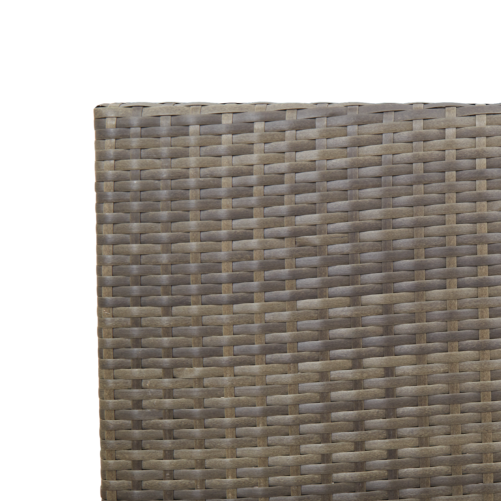 Stacking Garden Chairs with Cushions 2 pcs Grey Poly Rattan - Image 8