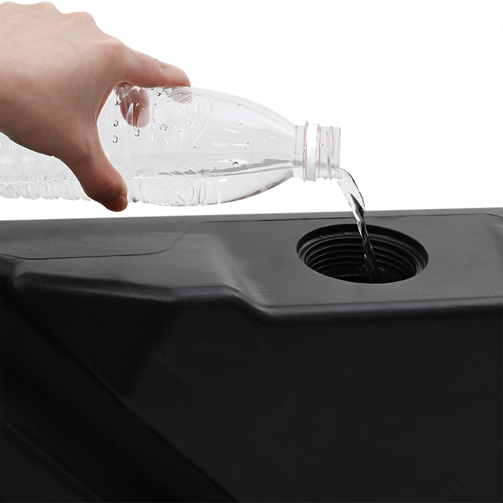 Kantileveri päikesevari aluskomplekt 4 pcs Must 98 x 98 x 13 cm - Image 11