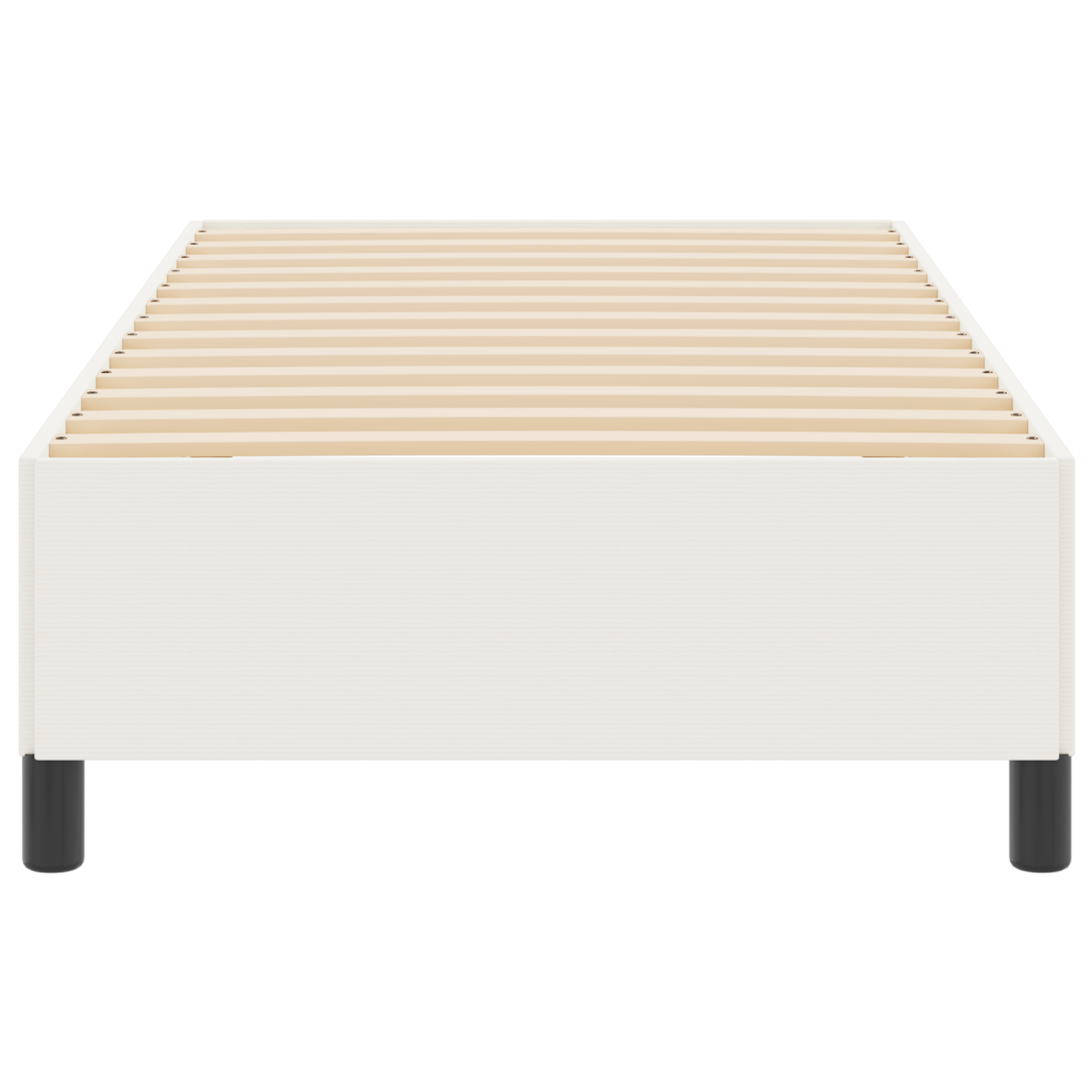 Bed Frame Cream 80x200 cm Corduroy Fabric - Image 6