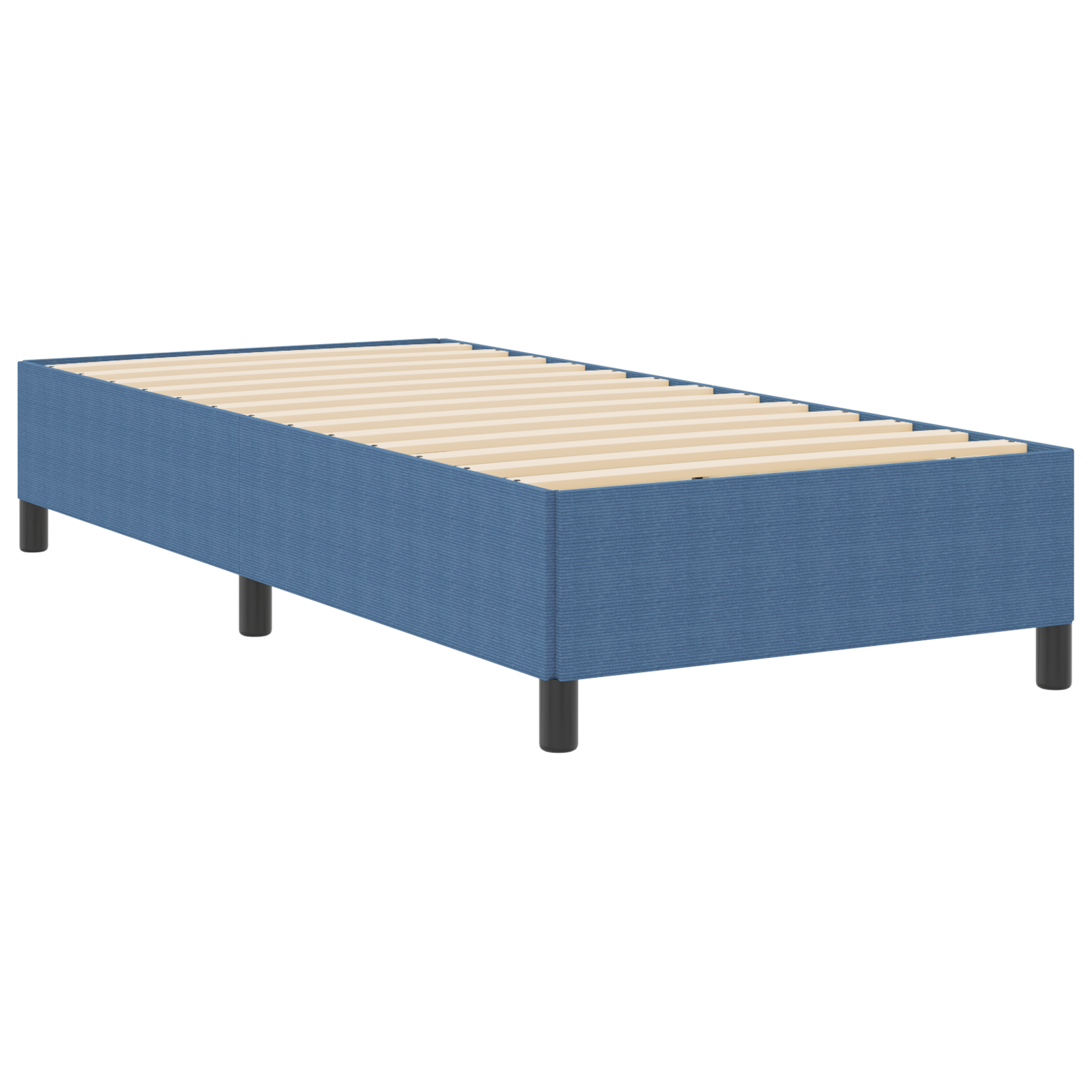Bed Frame Blue 80x200 cm Corduroy Fabric - Image 3
