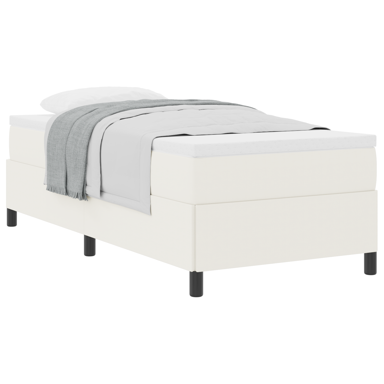 Thumbnail - vidaXL Bettgestell Creme 90x190 cm Cordstoff