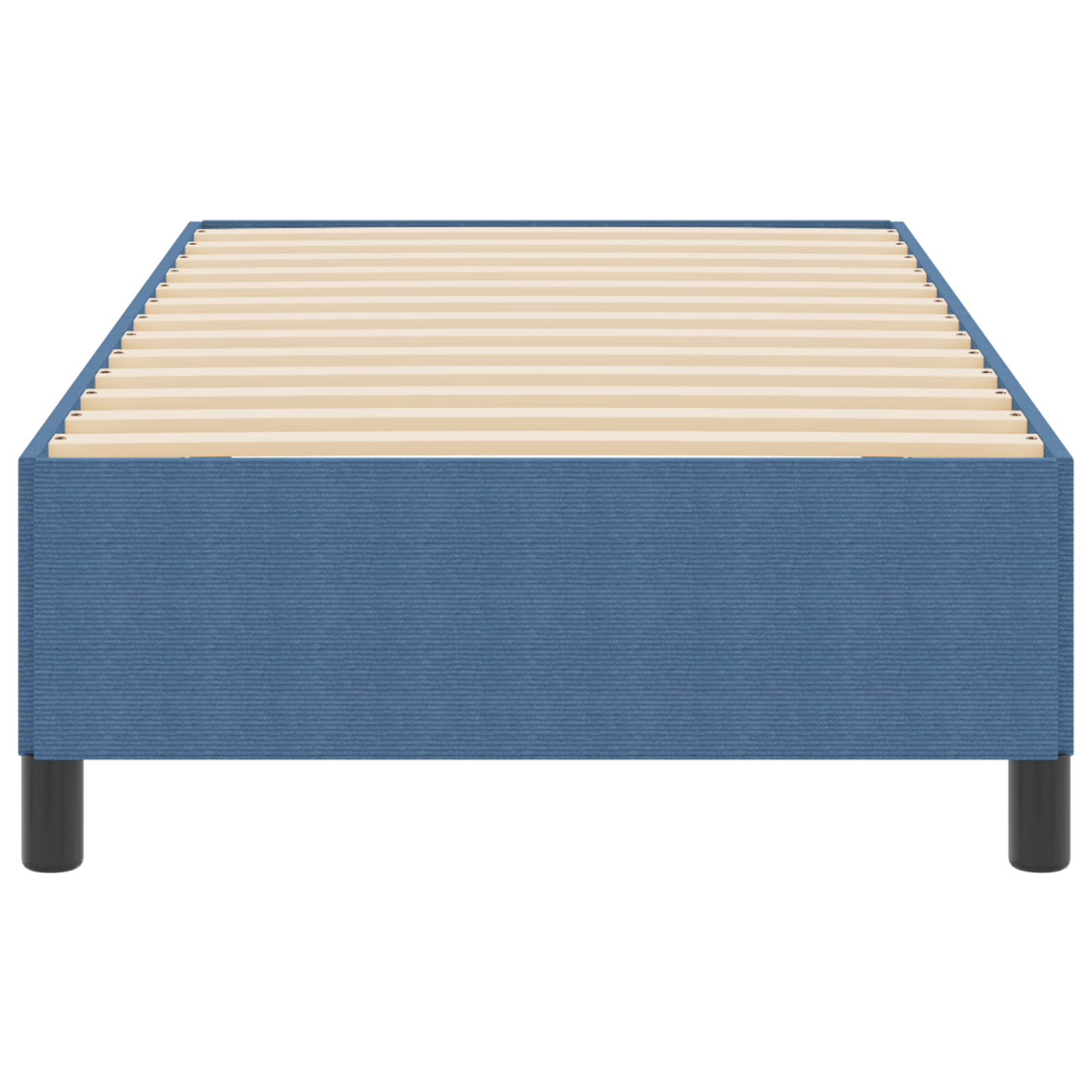 Bed Frame Blue 90x190 cm Corduroy Fabric - Image 5