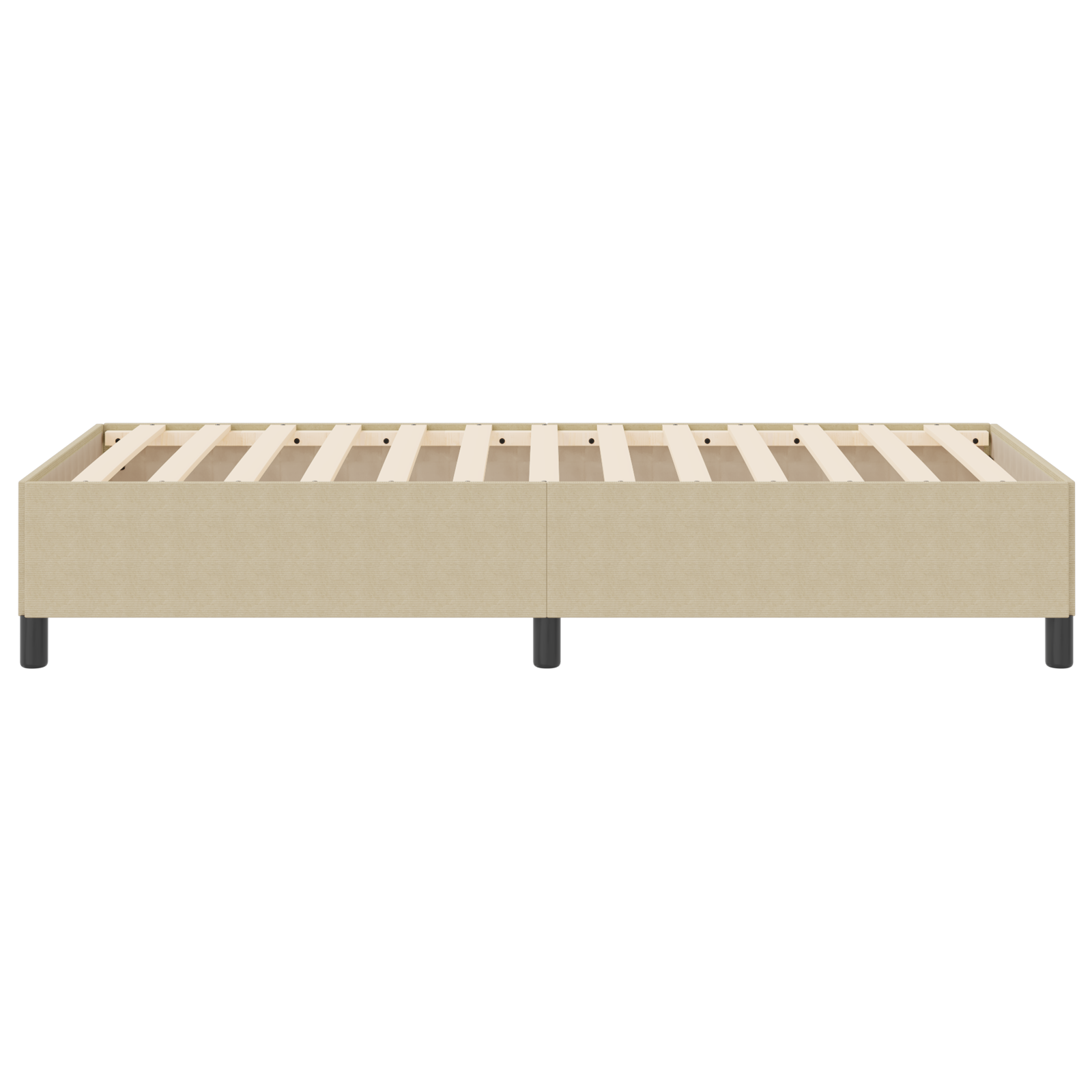 Bed Frame Light Green Grey 90x190 cm Corduroy Fabric - Image 7