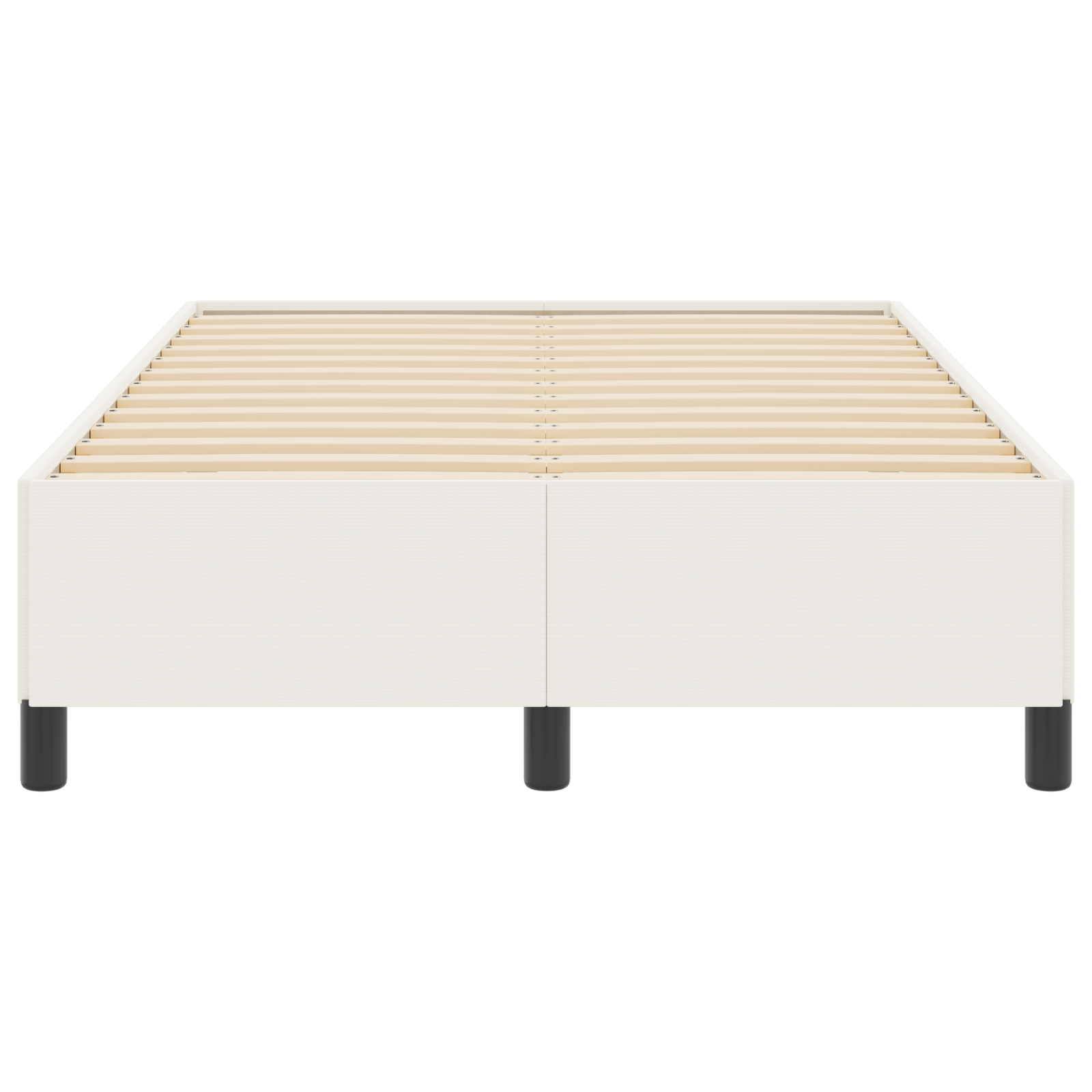 Bed Frame Cream 120x190 cm Corduroy Fabric - Image 6