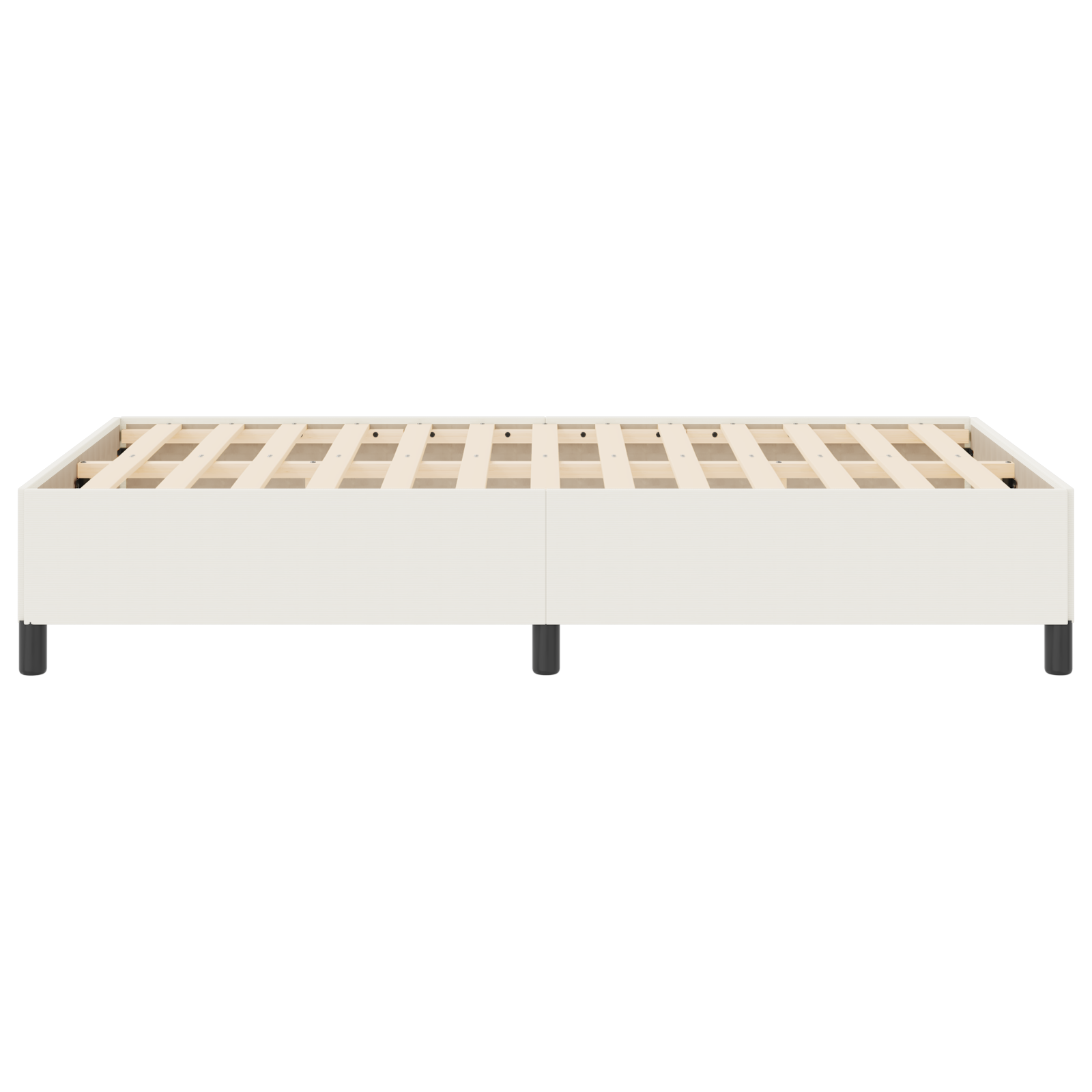 Bed Frame Cream 120x190 cm Corduroy Fabric - Image 7