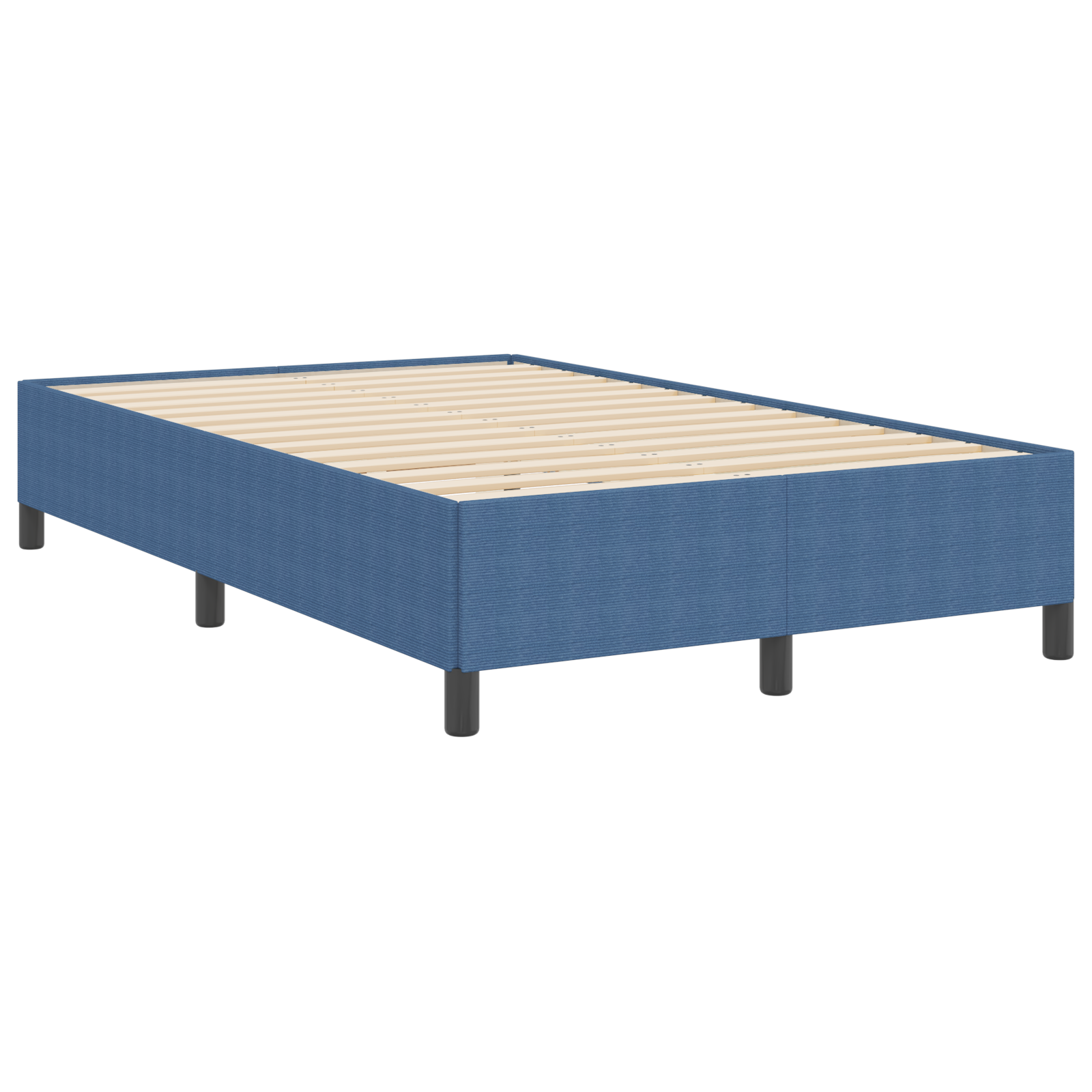 Bed Frame Blue 120x190 cm Corduroy Fabric - Image 5
