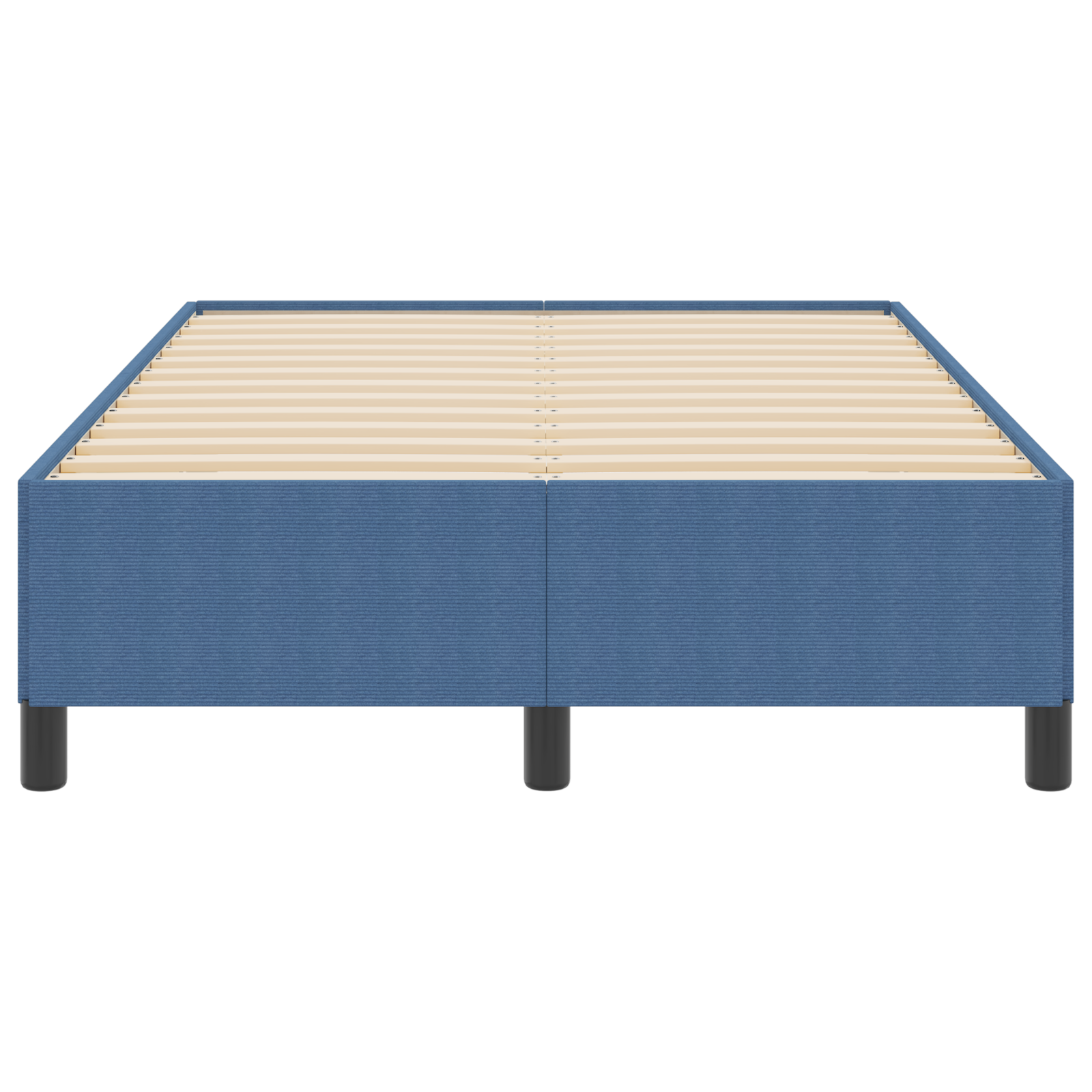 Bed Frame Blue 120x190 cm Corduroy Fabric - Image 6