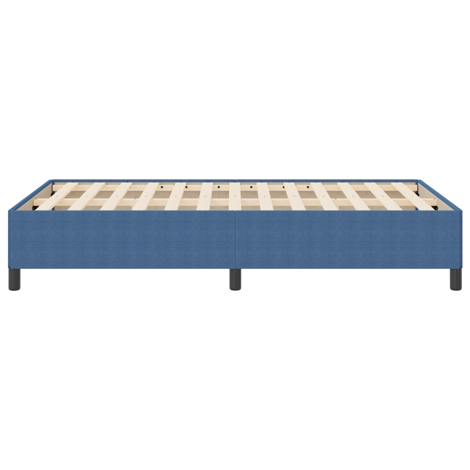 Bed Frame Blue 120x190 cm Corduroy Fabric - Image 7