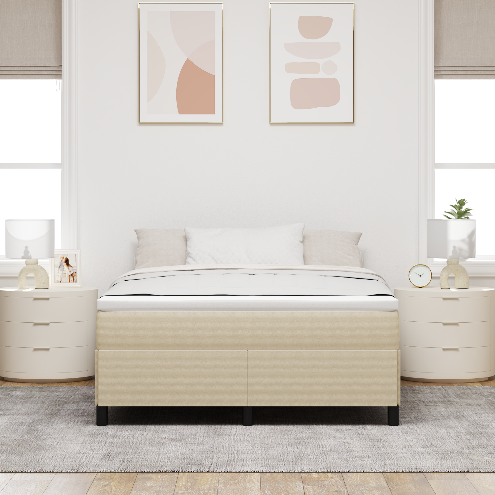 Lovos rėmas Šviesiai žalia pilka 160x200 cm Velveto medžiaga - Image 4