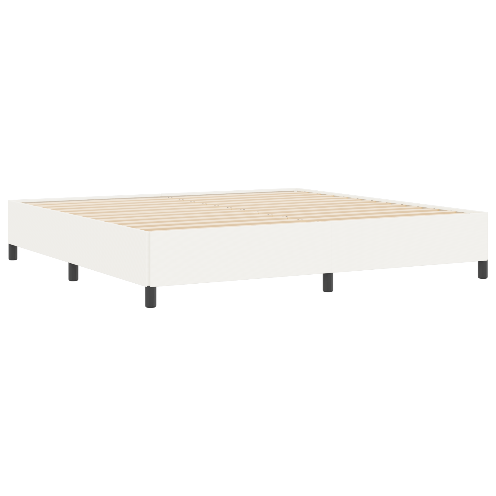 Lovos rėmas Kreminė 200x200 cm Iš džinsinio audinio - Image 5