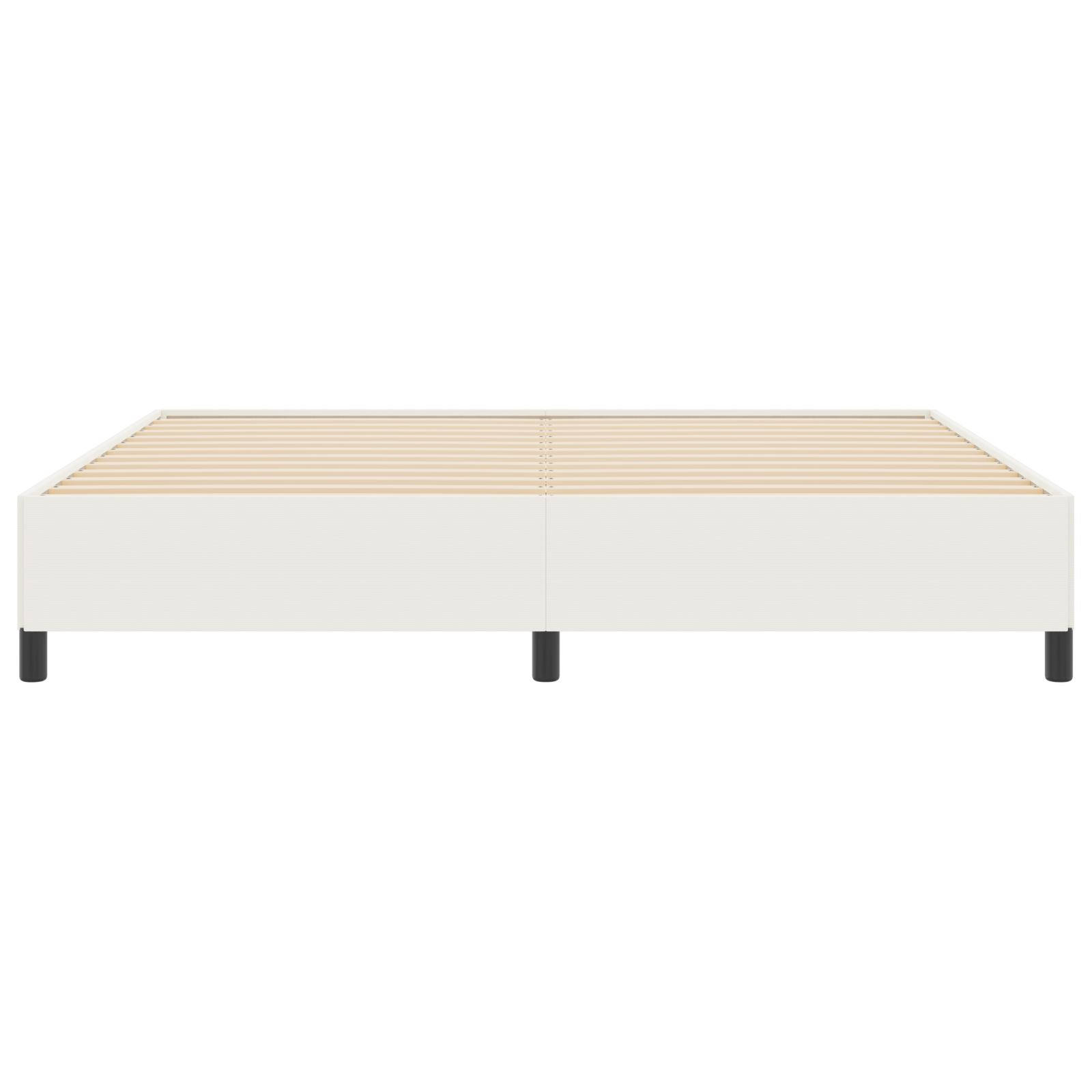 Lovos rėmas Kreminė 200x200 cm Iš džinsinio audinio - Image 3