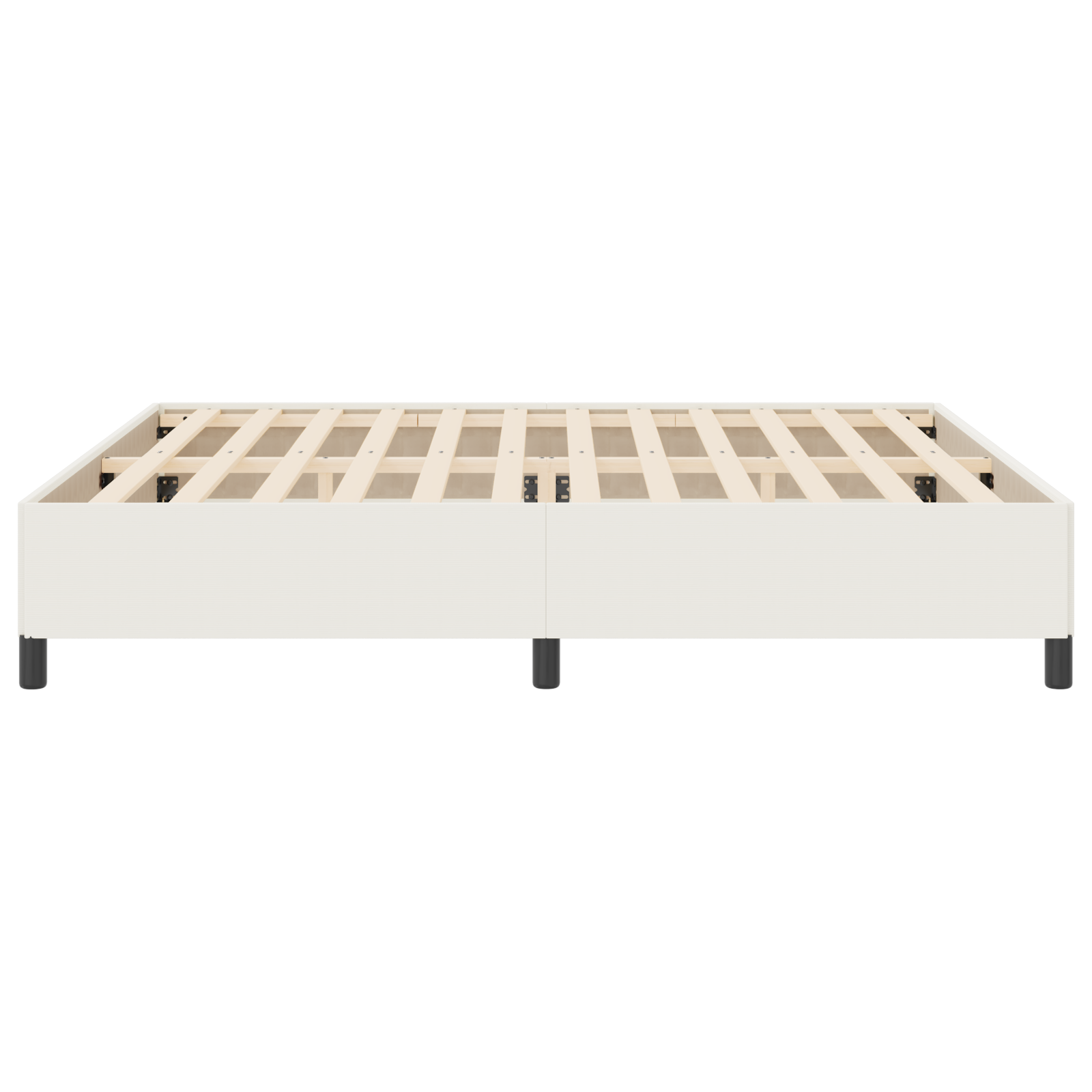 Lovos rėmas Kreminė 200x200 cm Iš džinsinio audinio - Image 4