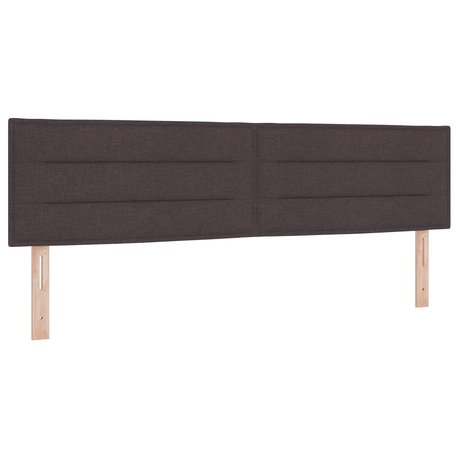 Thumbnail - vidaXL Kopfteil Linien-Design Dunkelbraun 180 cm Stoff