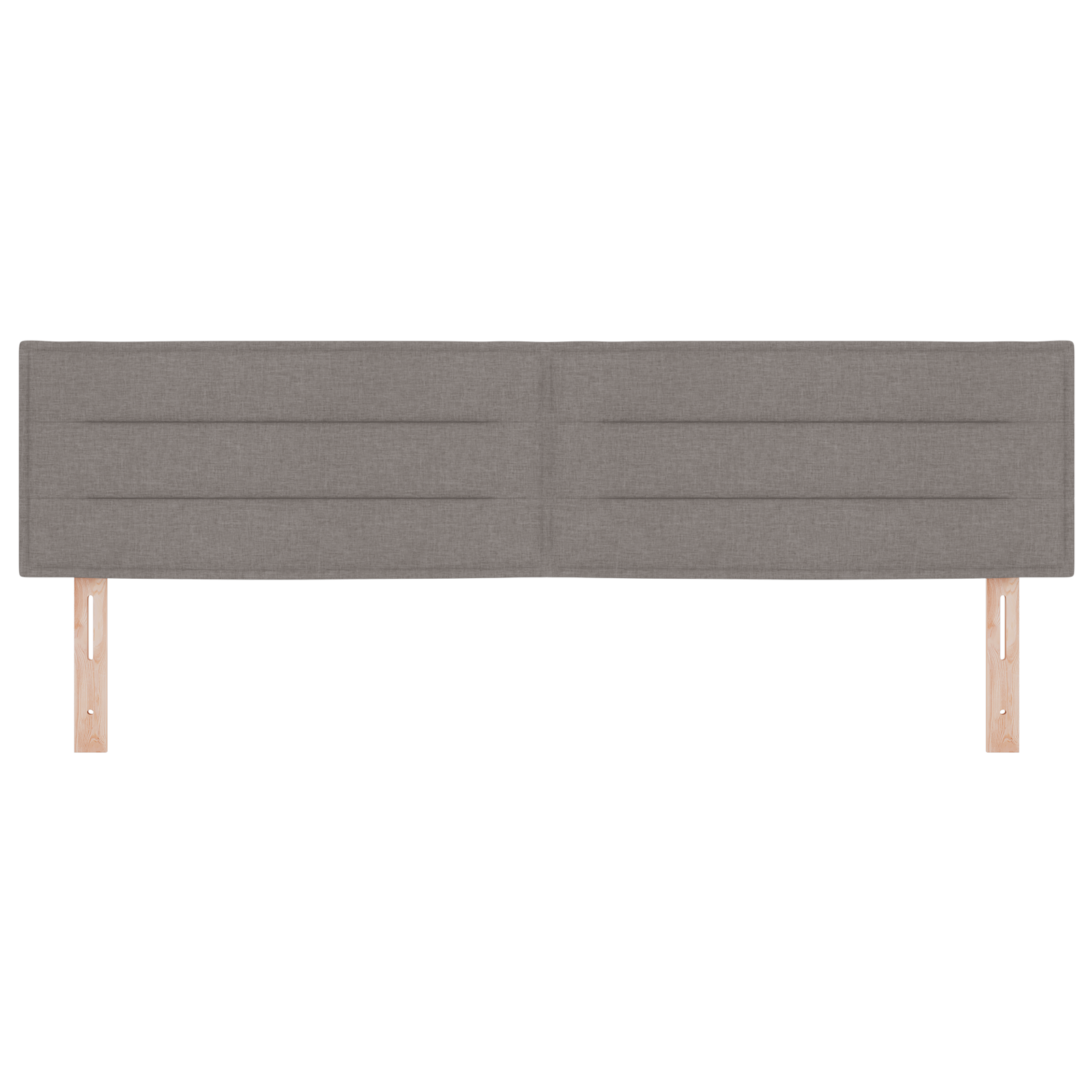 Sengegavl Linjer Design Taupe 180 cm Stof 4 image product%2F42007031%2FP Image 42007031 WBG Front 03