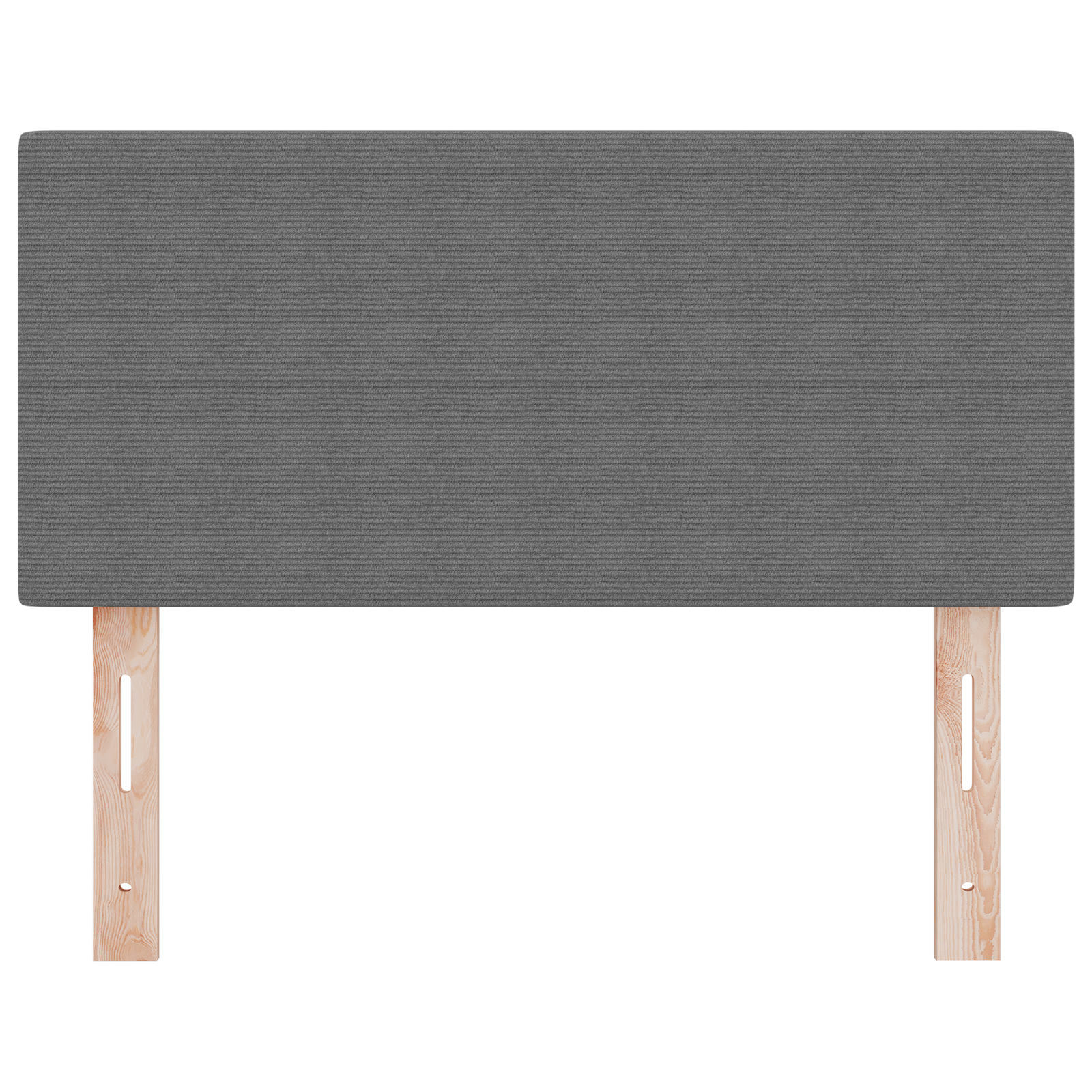 Headboard Plain Design Light Grey 80 cm Corduroy Fabric - Image 4