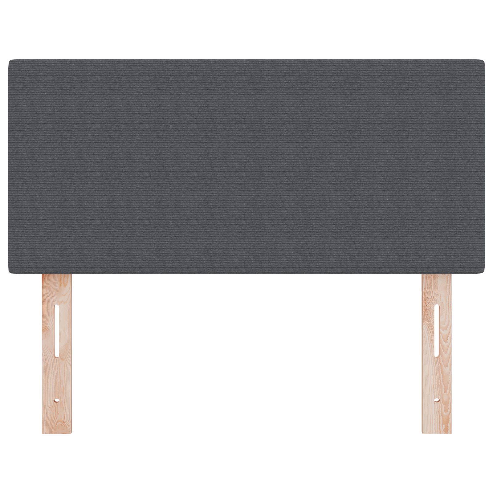 Headboard Plain Design Dark Grey 90 cm Corduroy Fabric - Image 4