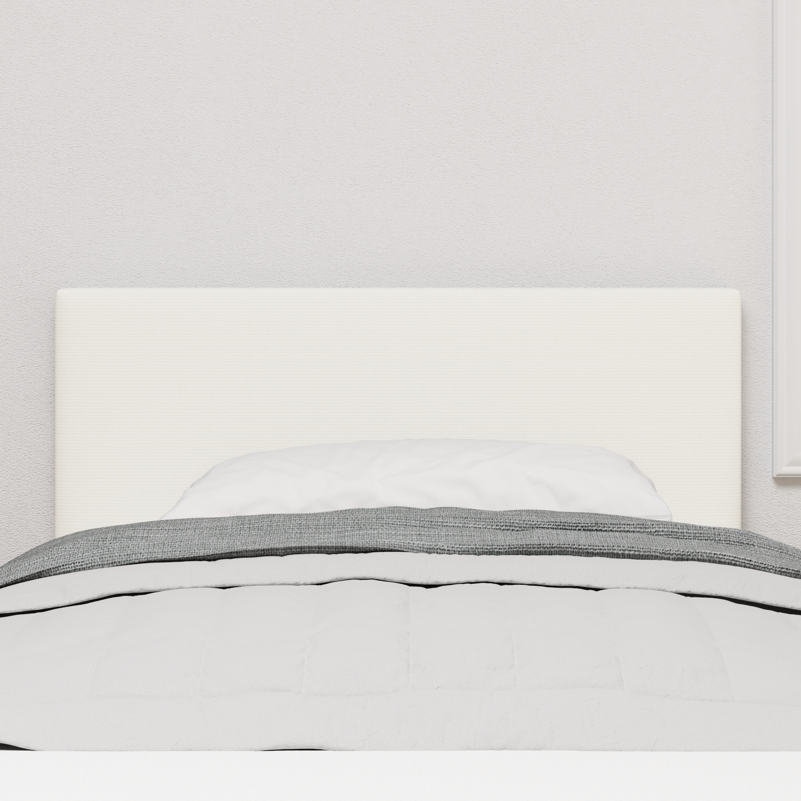 Thumbnail - vidaXL Kopfteil Einfarbig Creme 90 cm Cordstoff