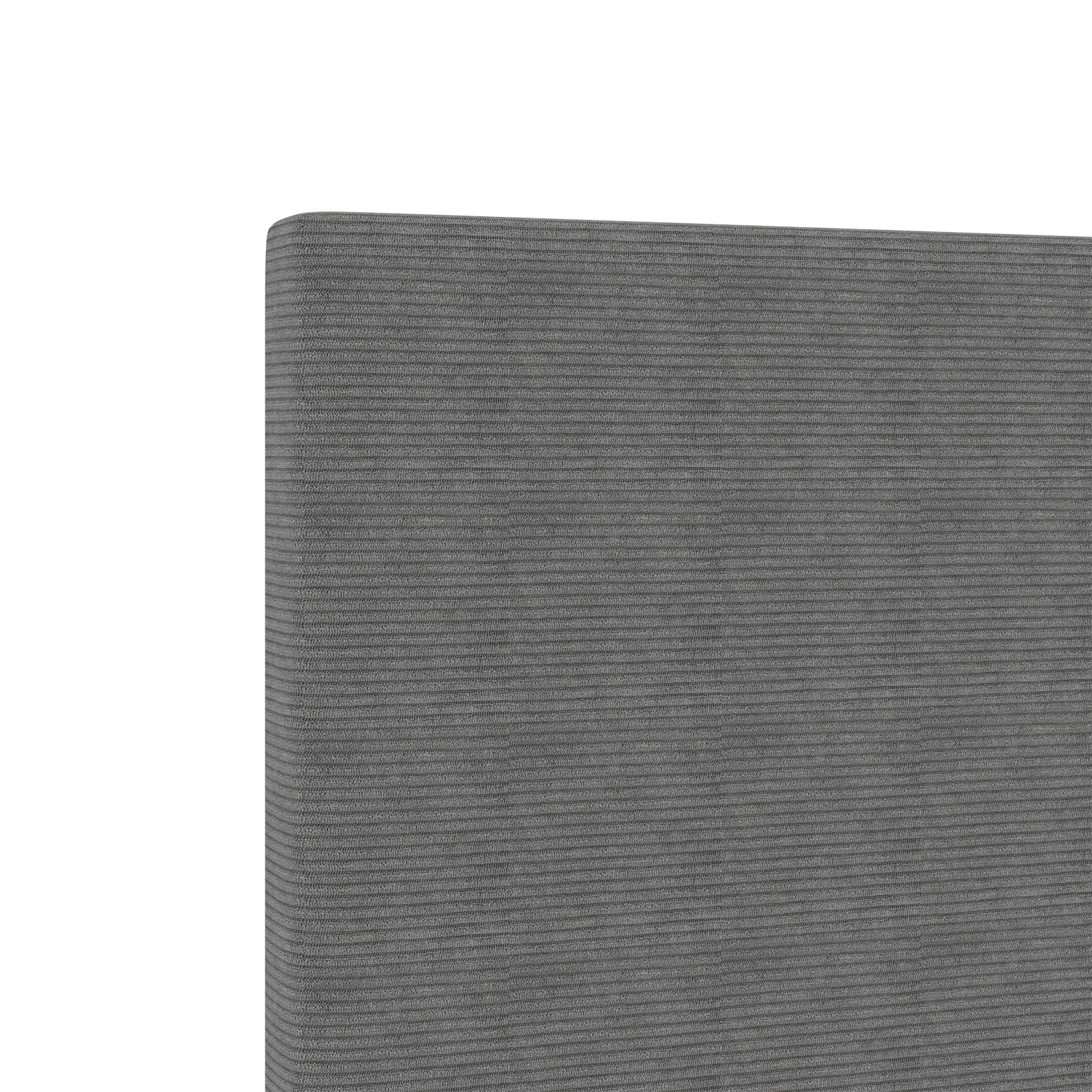 Headboard Plain Design Light Grey 100 cm Corduroy Fabric - Image 8