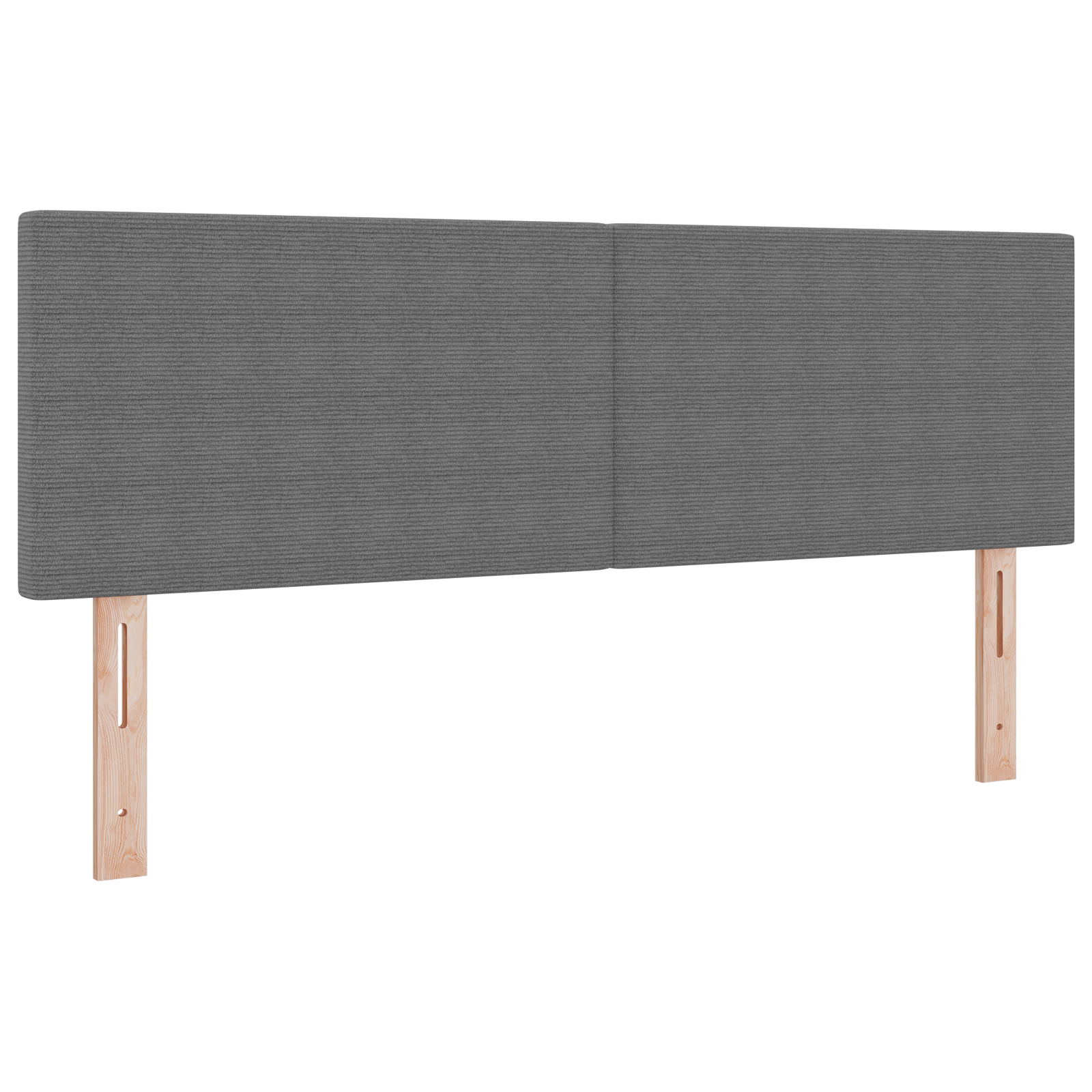 Thumbnail - vidaXL Kopfteil Einfarbig Hellgrau 160 cm Cordstoff