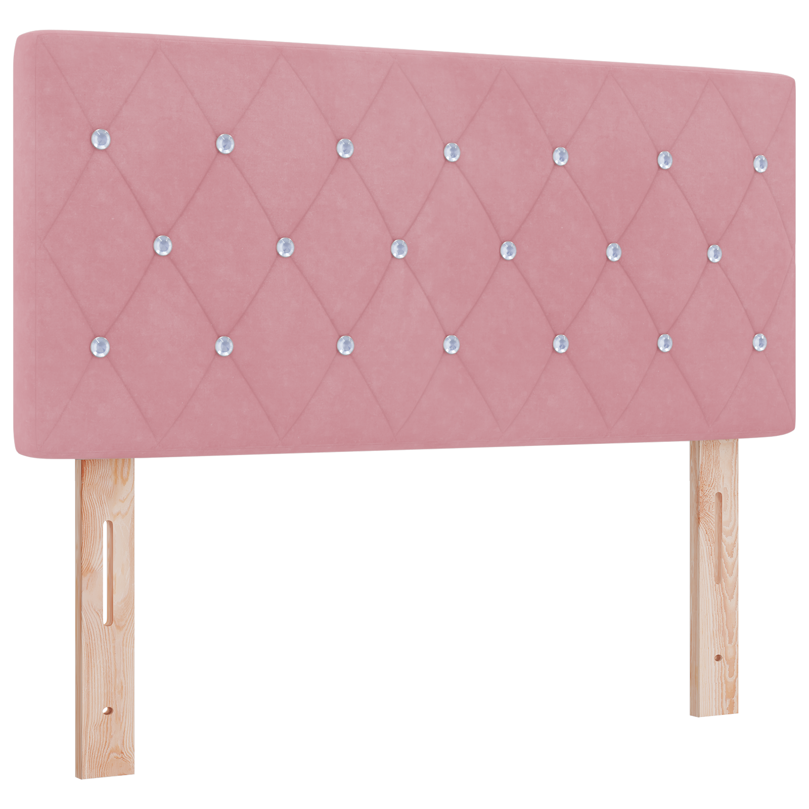 Thumbnail - vidaXL Kopfteil Pink aus Samt mit Kristallknöpfen, 90 cm