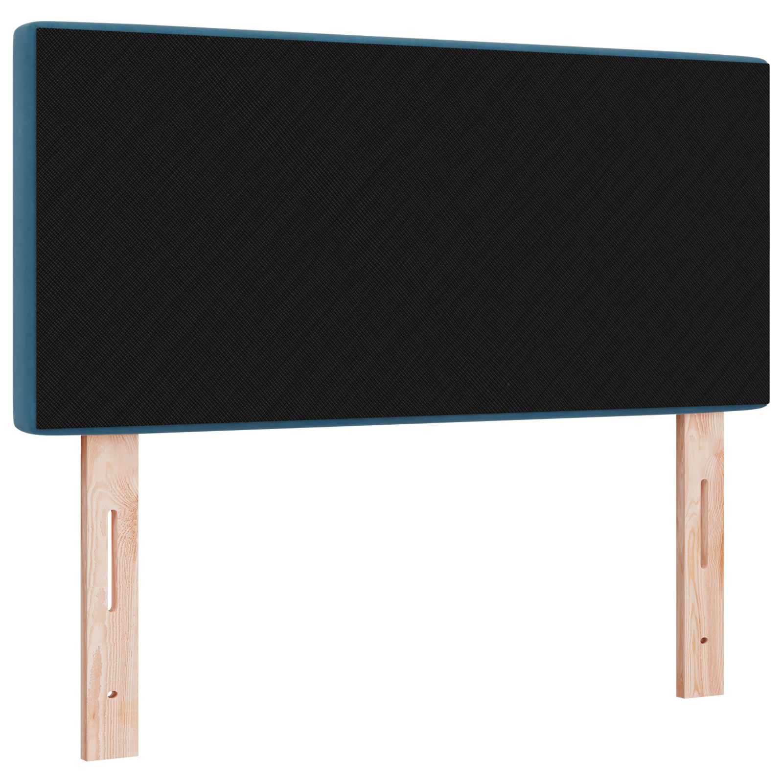 Headboard Crystal Button Tufted Dark Blue 100 cm Velvet - Image 6