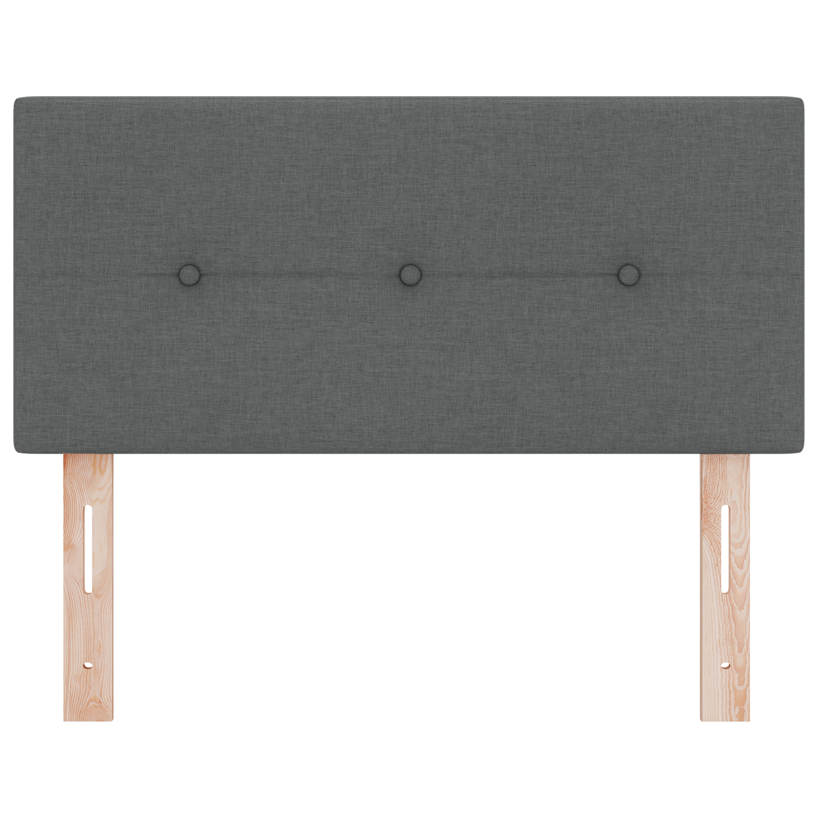 Headboard Button Tufted Dark Grey 80 cm Fabric - Image 4