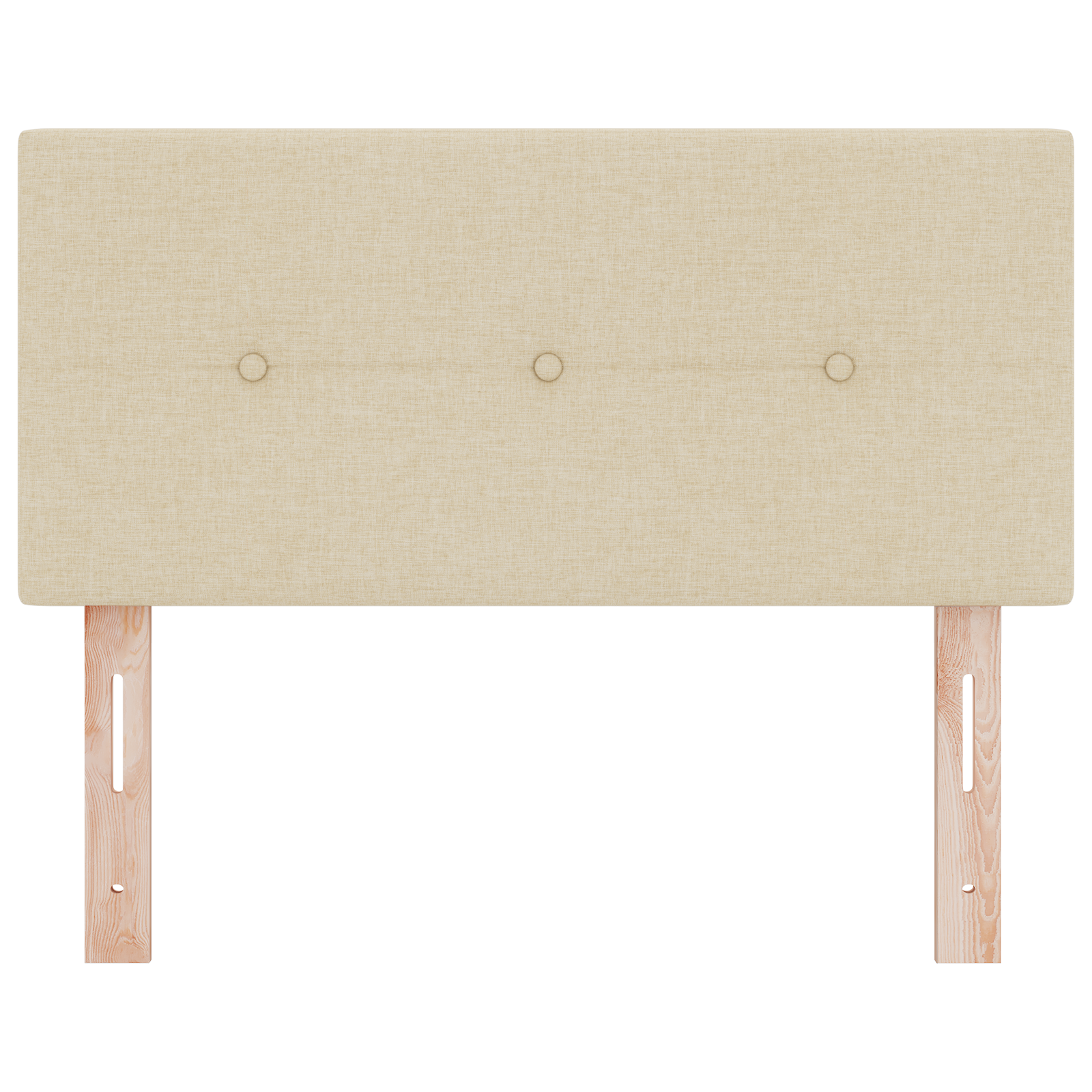 Headboard Button Tufted Cream 80 cm Fabric - Image 4