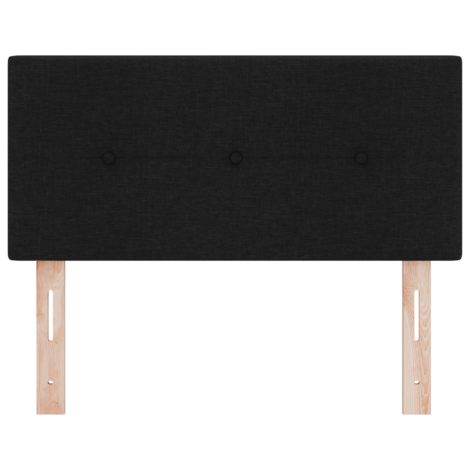 Headboard Button Tufted Black 90 cm Fabric - Image 4