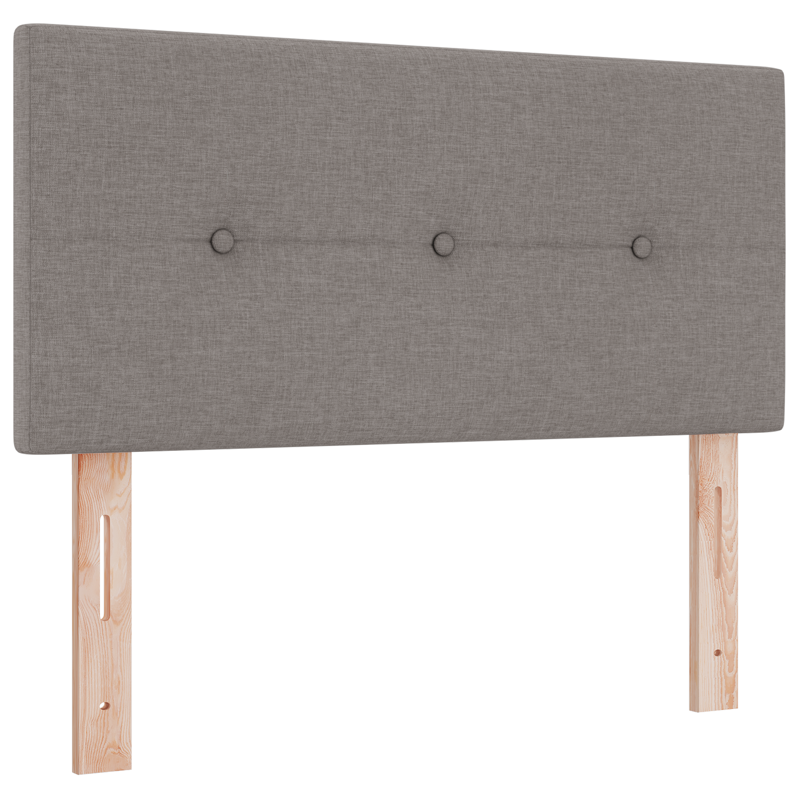 Headboard Button Tufted Taupe 90 cm Fabric - Image 2
