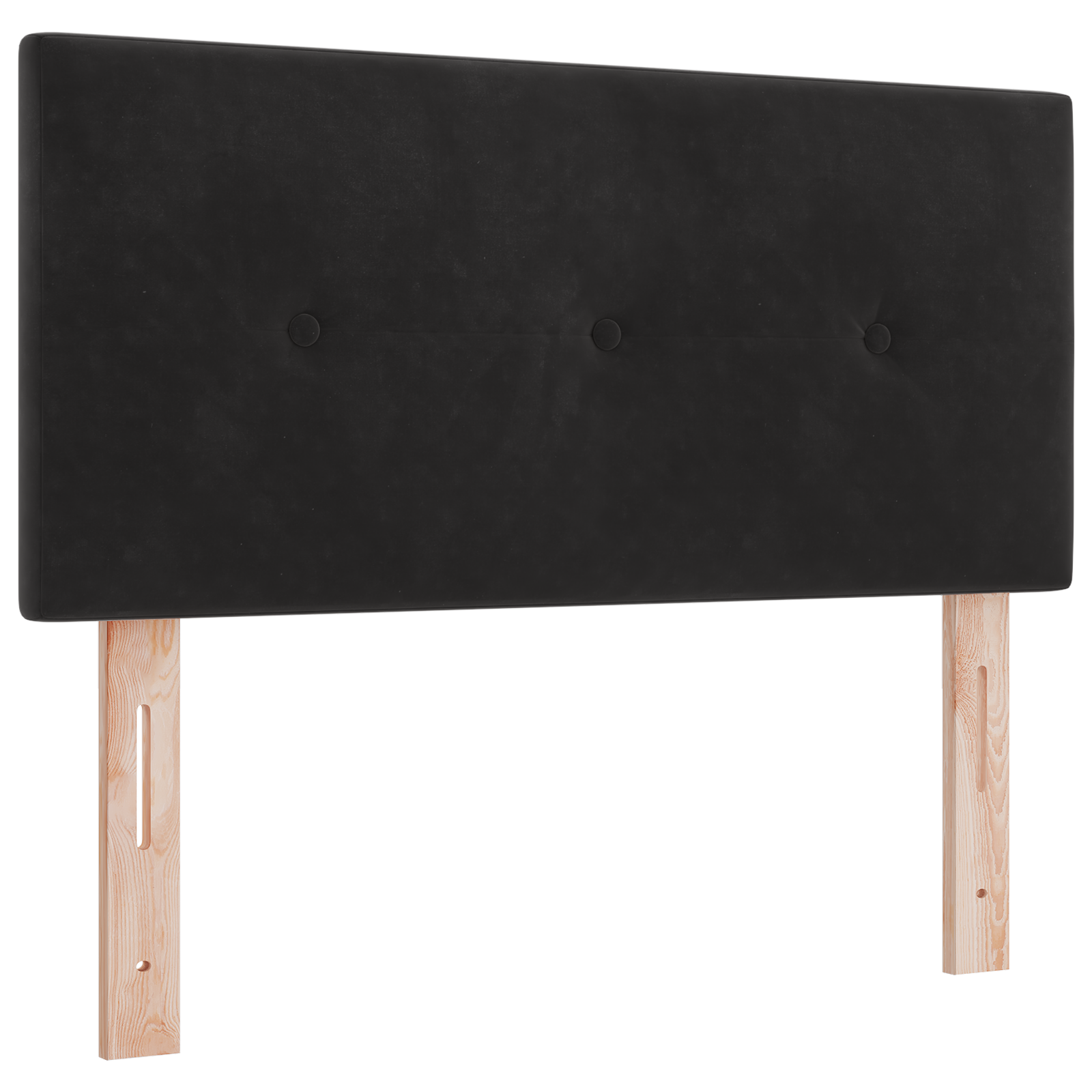 Headboard Button Tufted Black 90 cm Velvet - Image 2