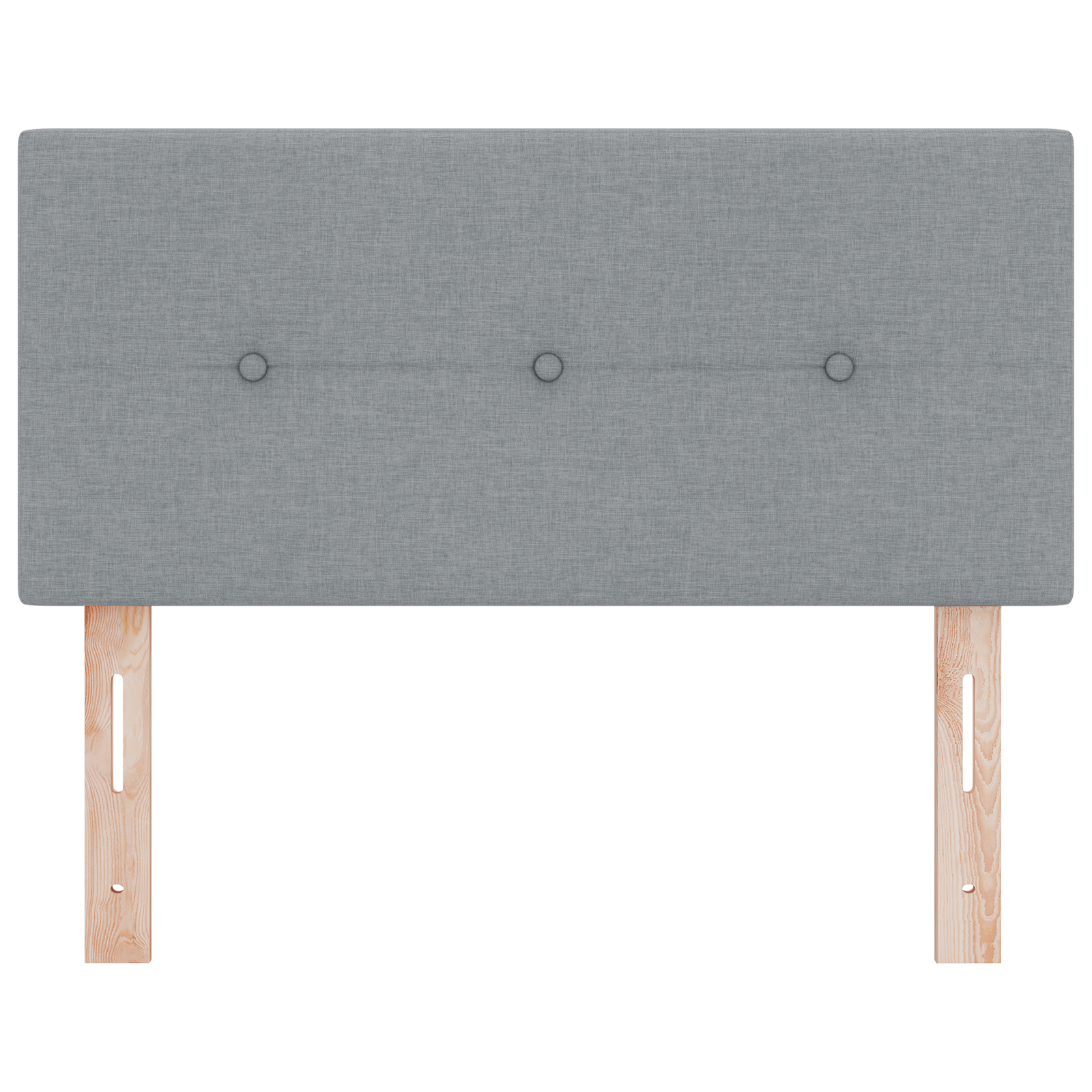 Headboard Button Tufted Light Grey 100 cm Fabric - Image 4