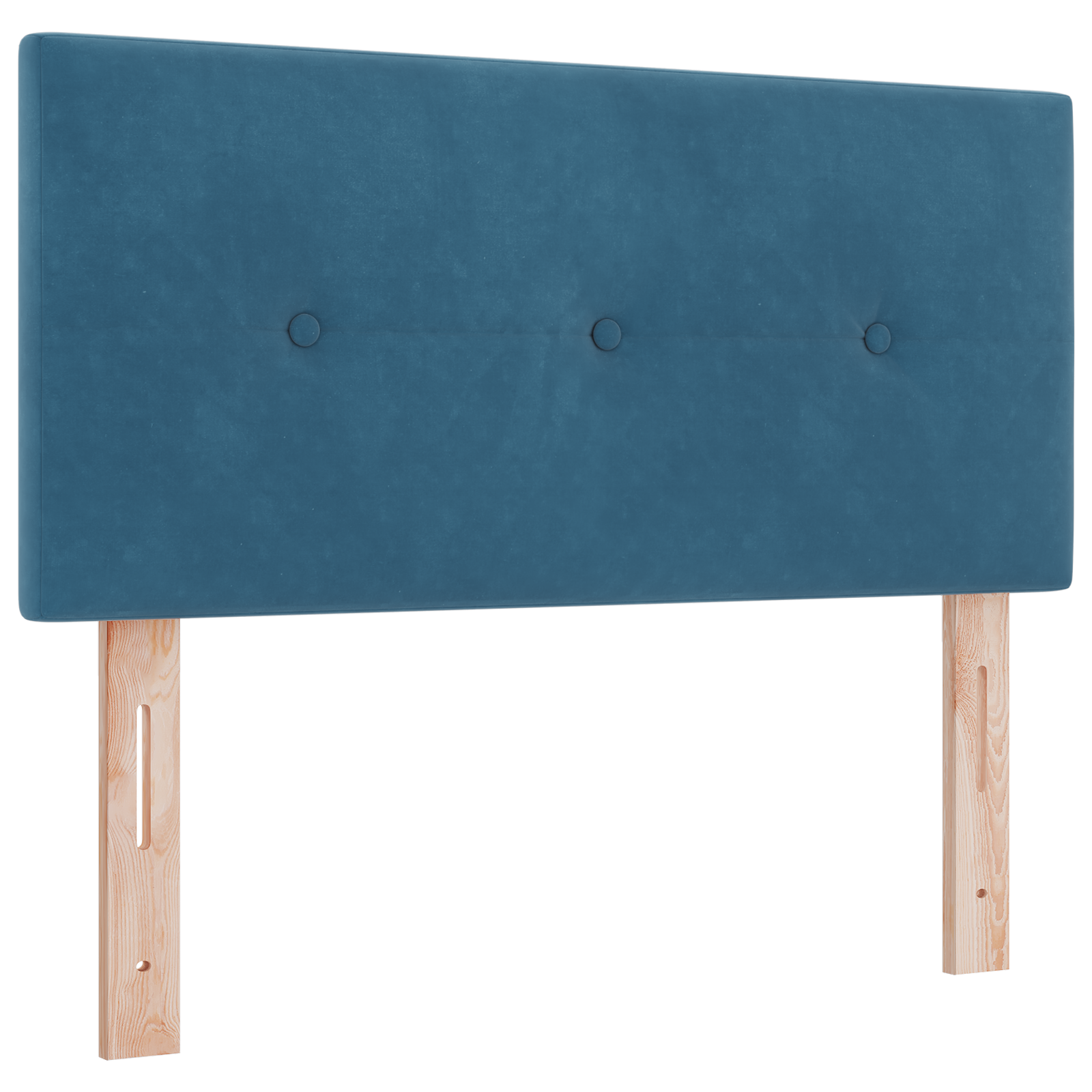 Headboard Button Tufted Dark Blue 100 cm Velvet - Image 2