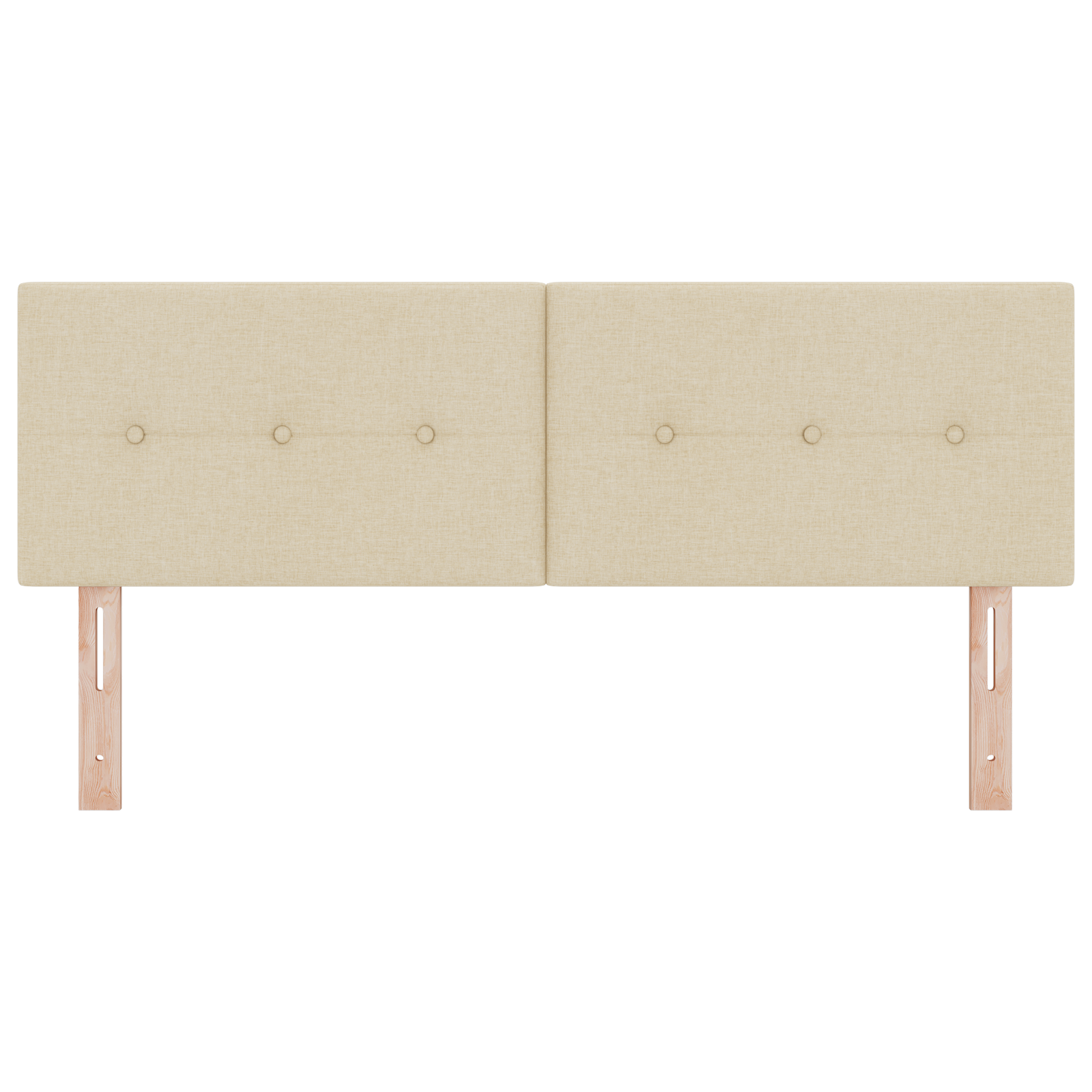 Hovedgærde Med Knapper Cremefarvet 140 cm Stof 5 image product%2F42007155%2FP Image 42007155 WBG Front 03