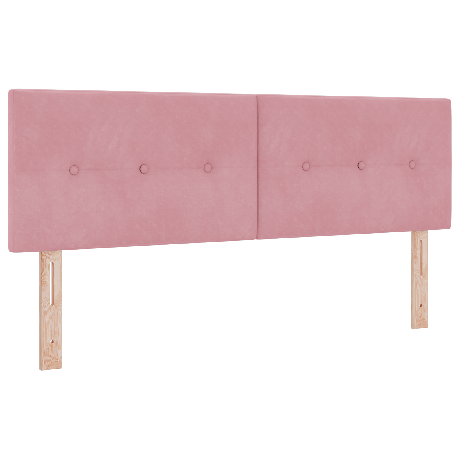 Headboard Button Tufted Pink 140 cm Velvet - Image 2