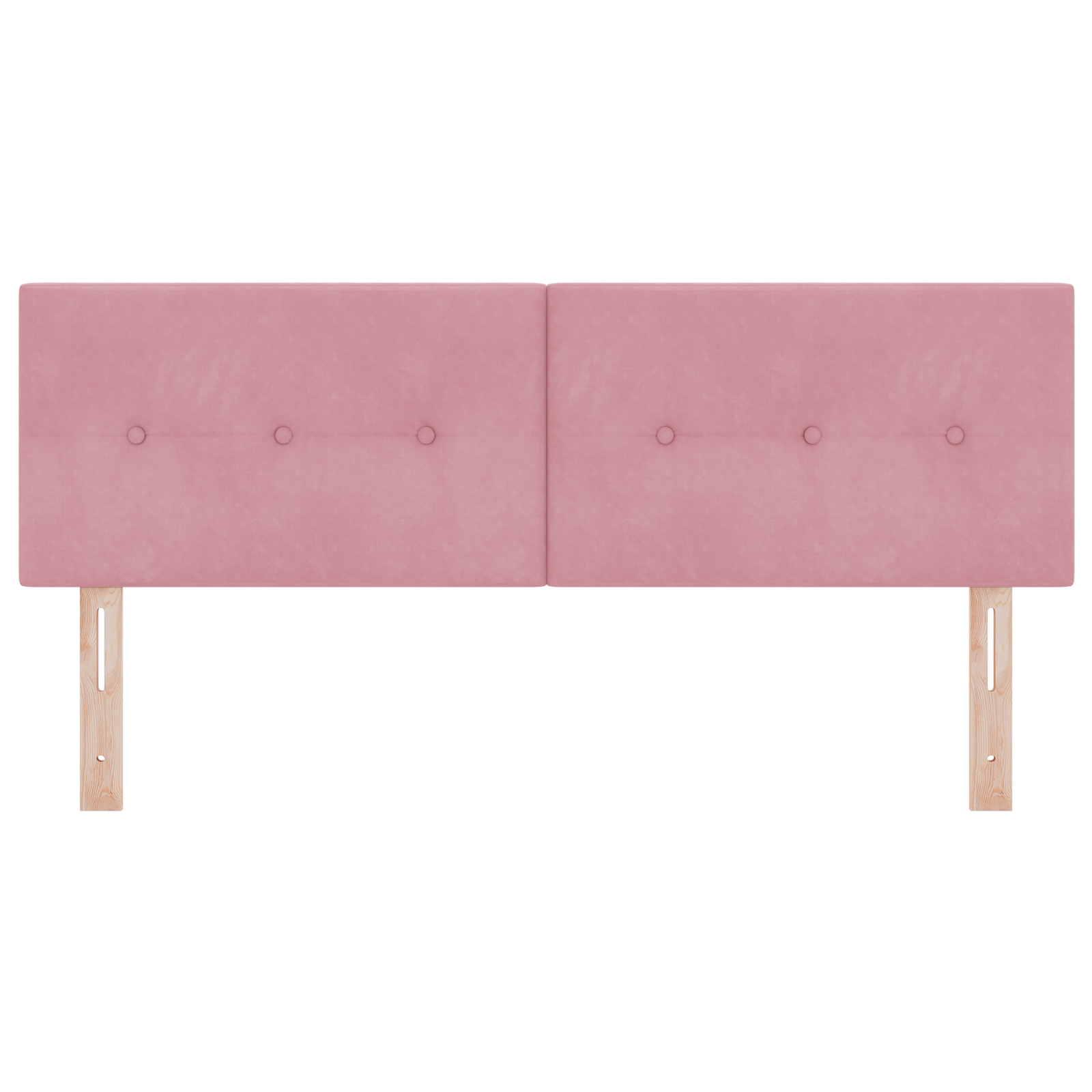 Headboard Button Tufted Pink 140 cm Velvet - Image 5
