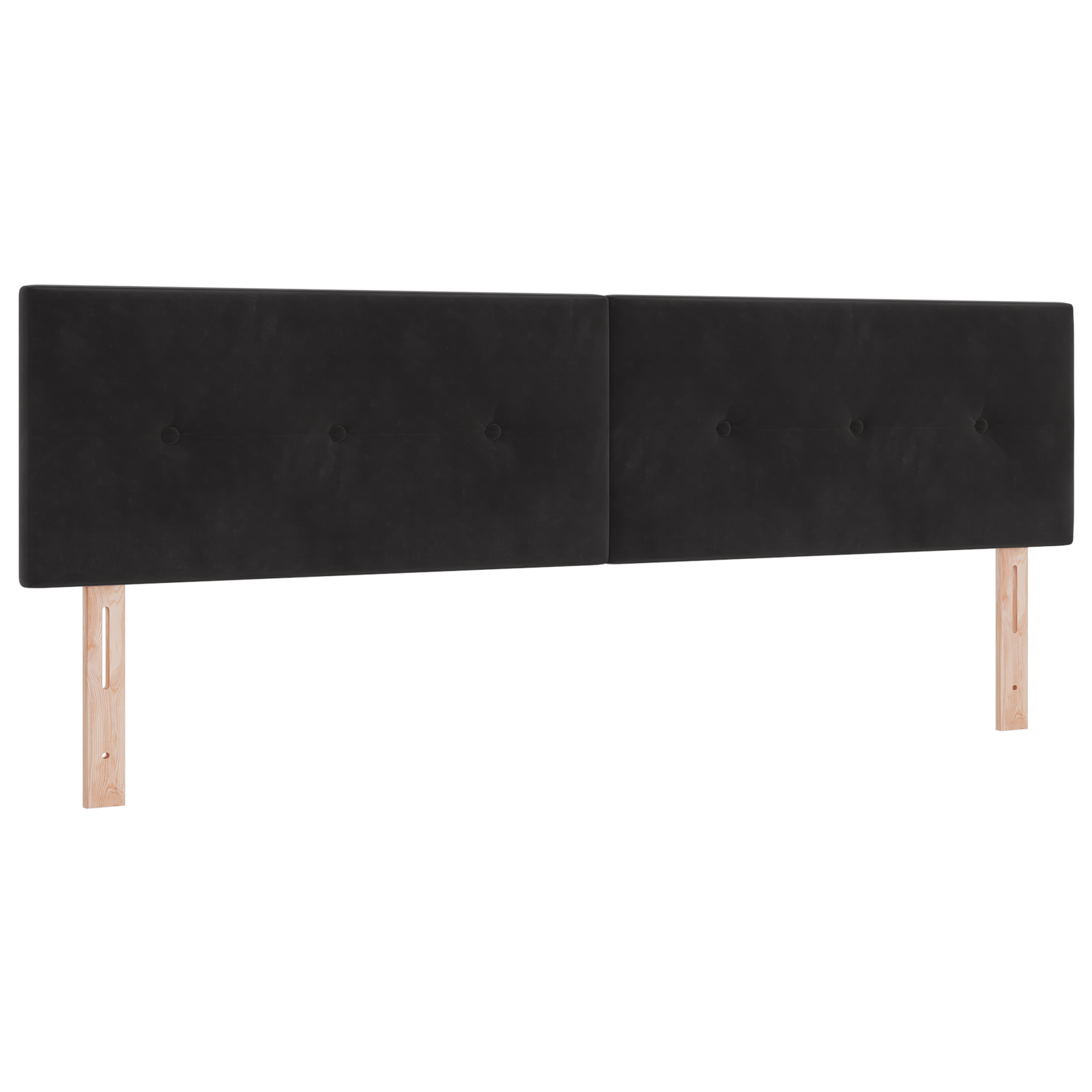 Headboard Button Tufted Black 180 cm Velvet - Image 2