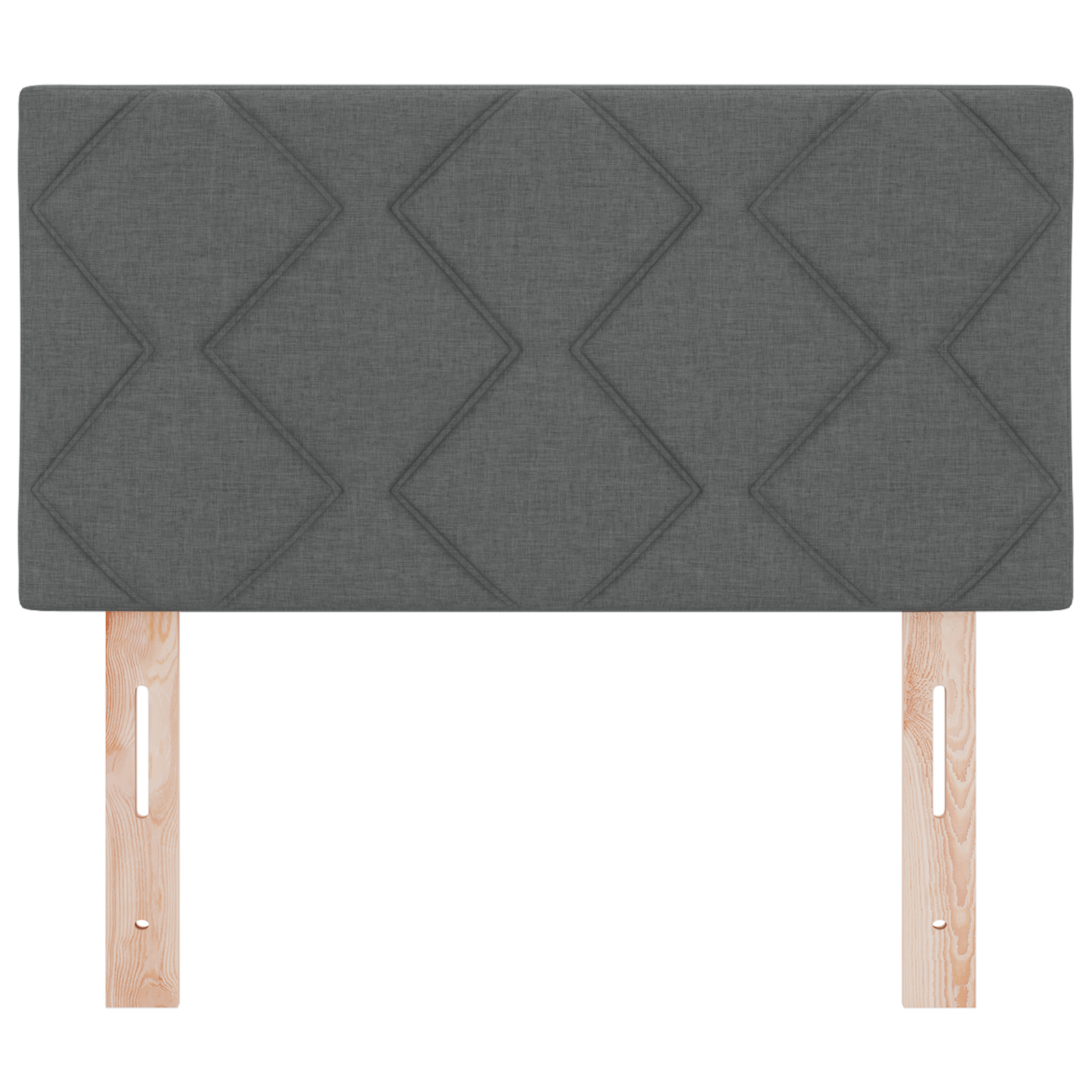 Headboard Diamond Blocks Design Dark Grey 80 cm Fabric - Image 4