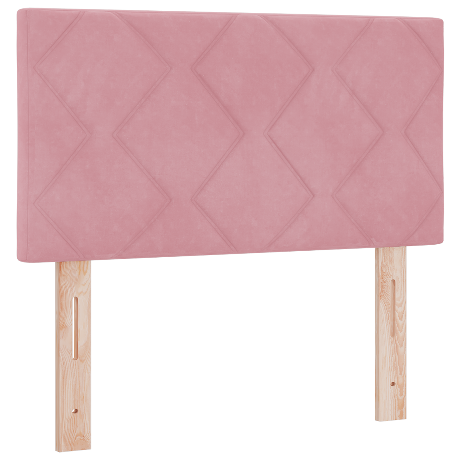 Thumbnail - vidaXL Pinkes Diamantblock-Kopfteile - 80 cm Samt