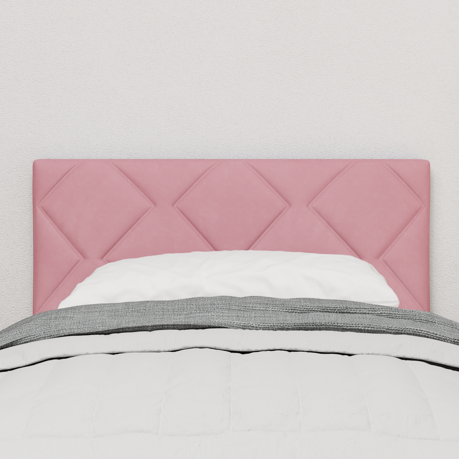 Thumbnail - vidaXL Pinkes Diamantblock-Kopfteile - 80 cm Samt